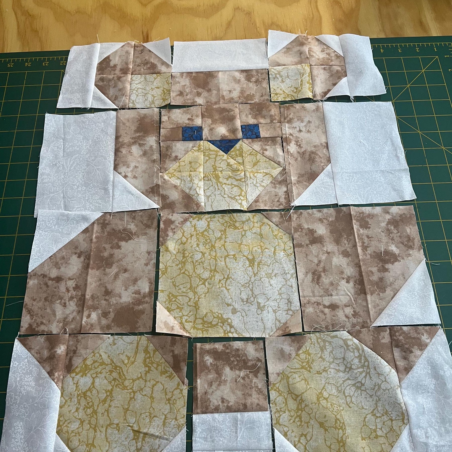 Teddy Bear Baby Quilt Pattern: Beginner-Friendly Patchwork (PDF Download)
