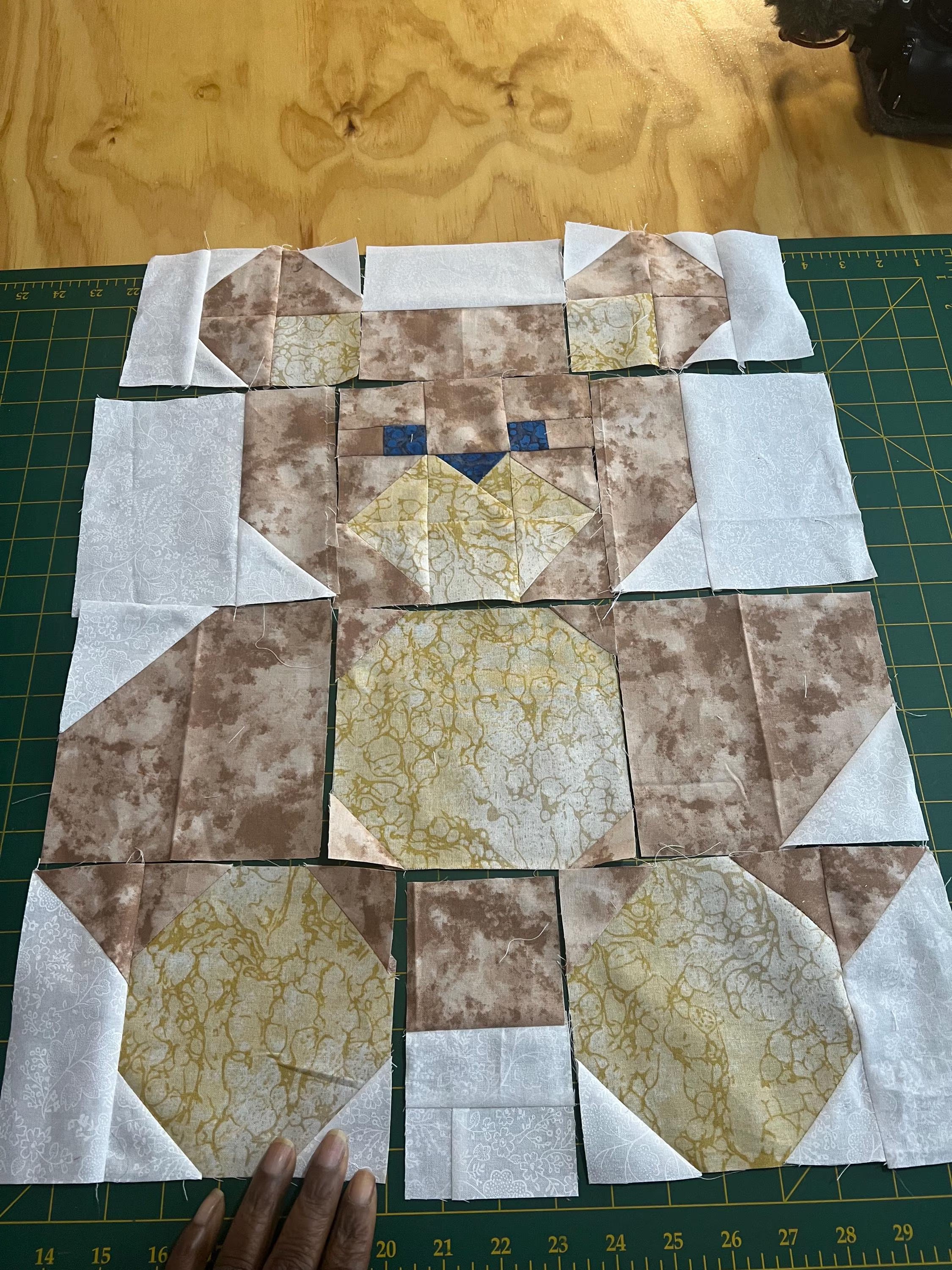 Teddy Bear Baby Quilt Pattern: Beginner-Friendly Patchwork (PDF Download)