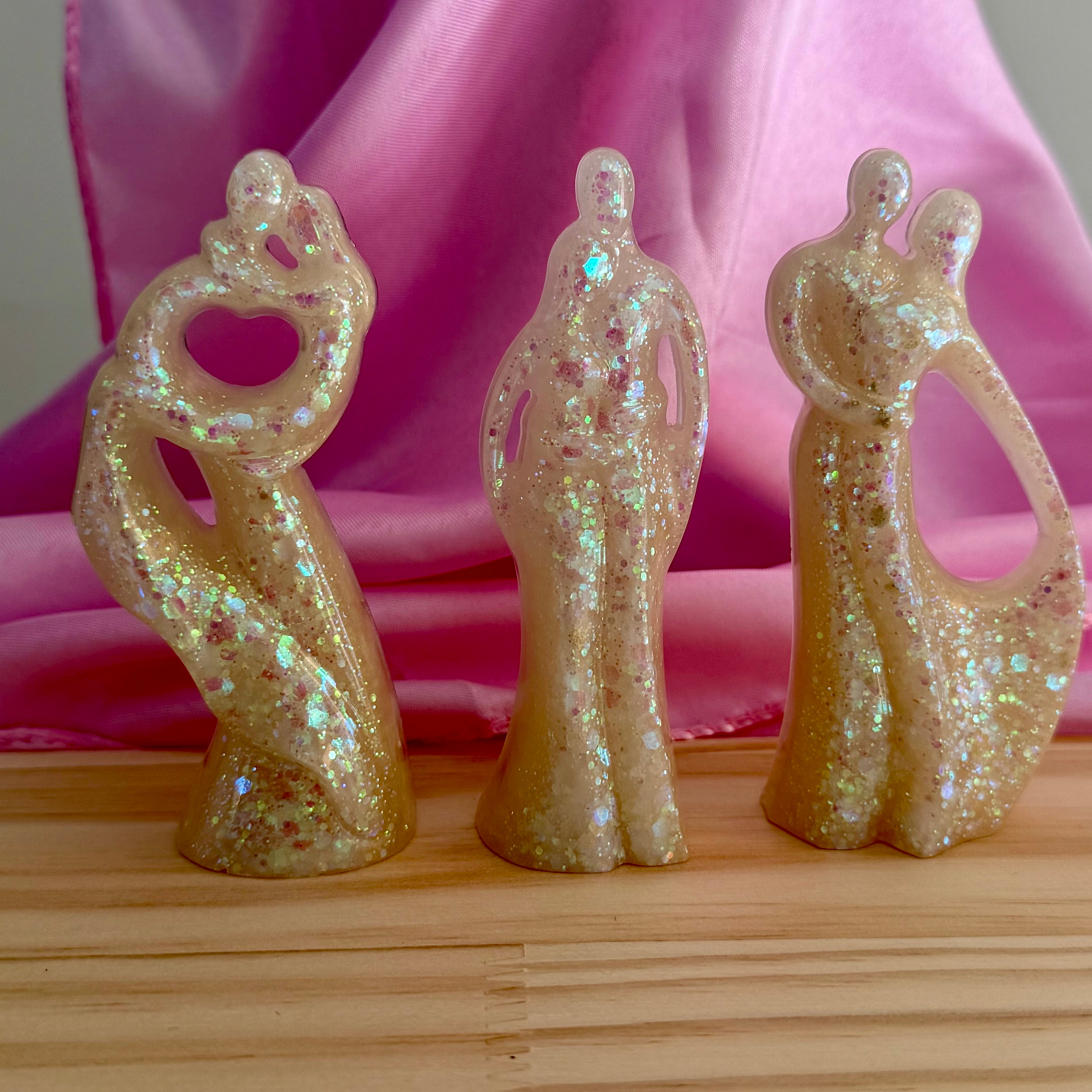 Set Of Three Abstract Couples
