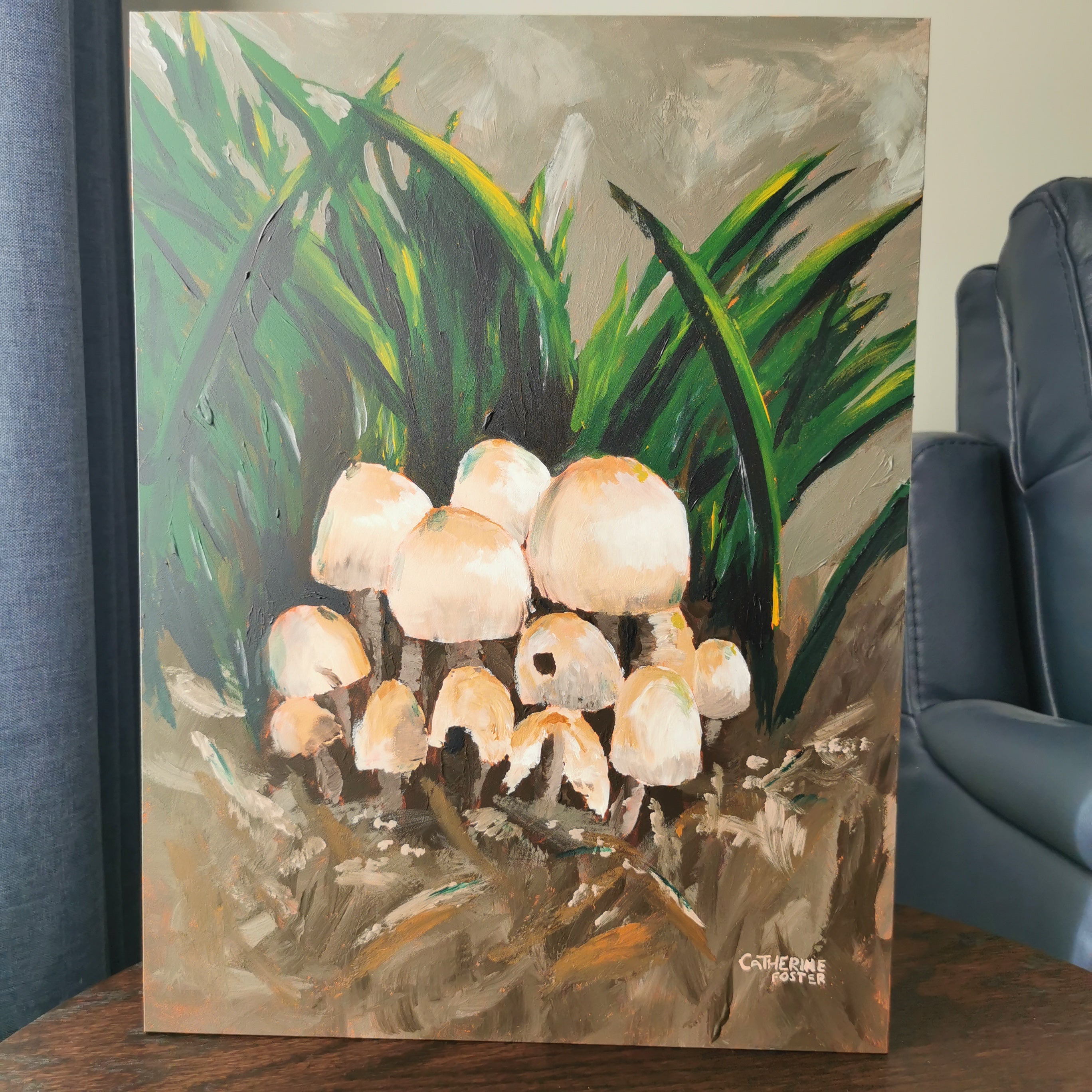 Mushroom Hideaway - Original Art Painting