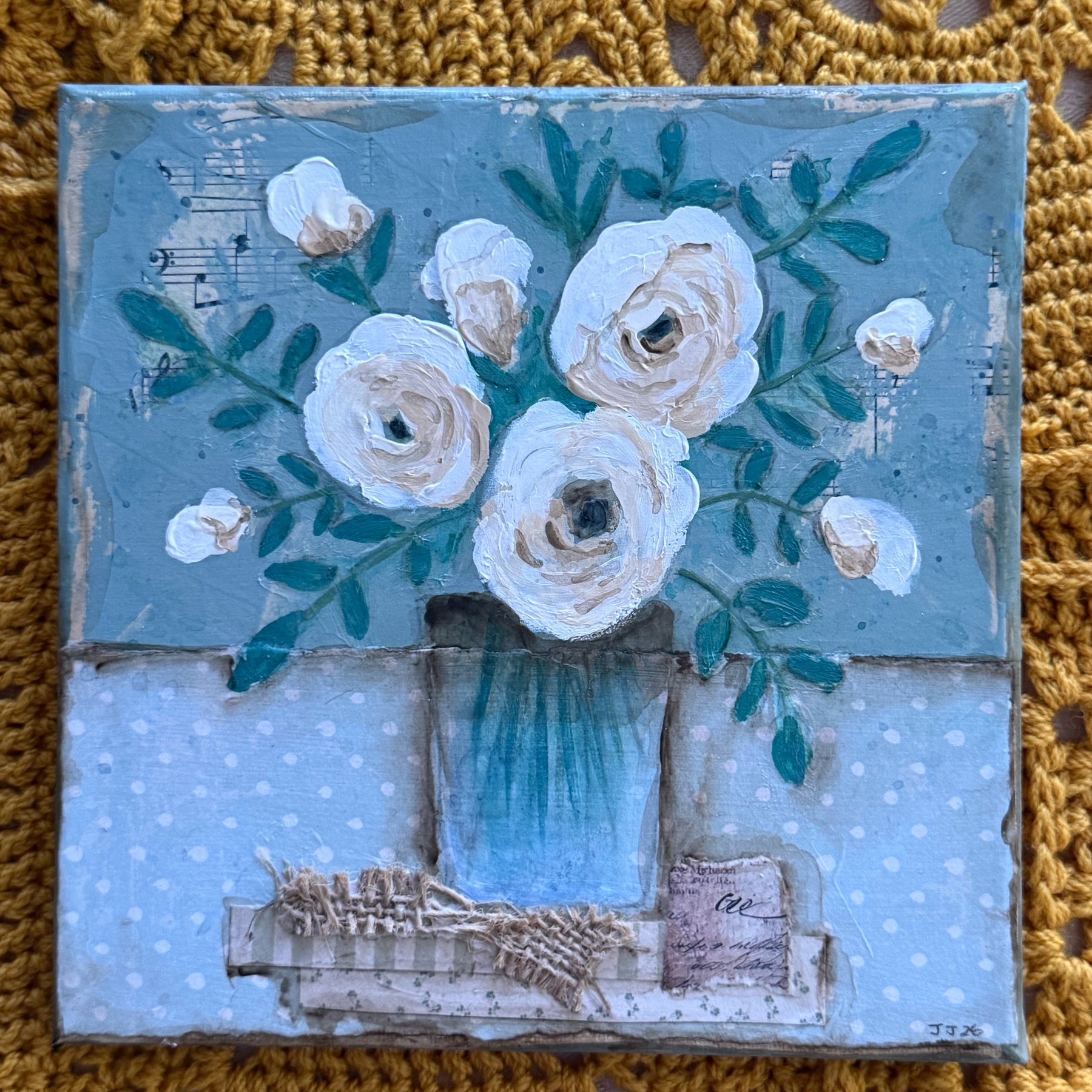 White Roses - A Vase Full of Memory