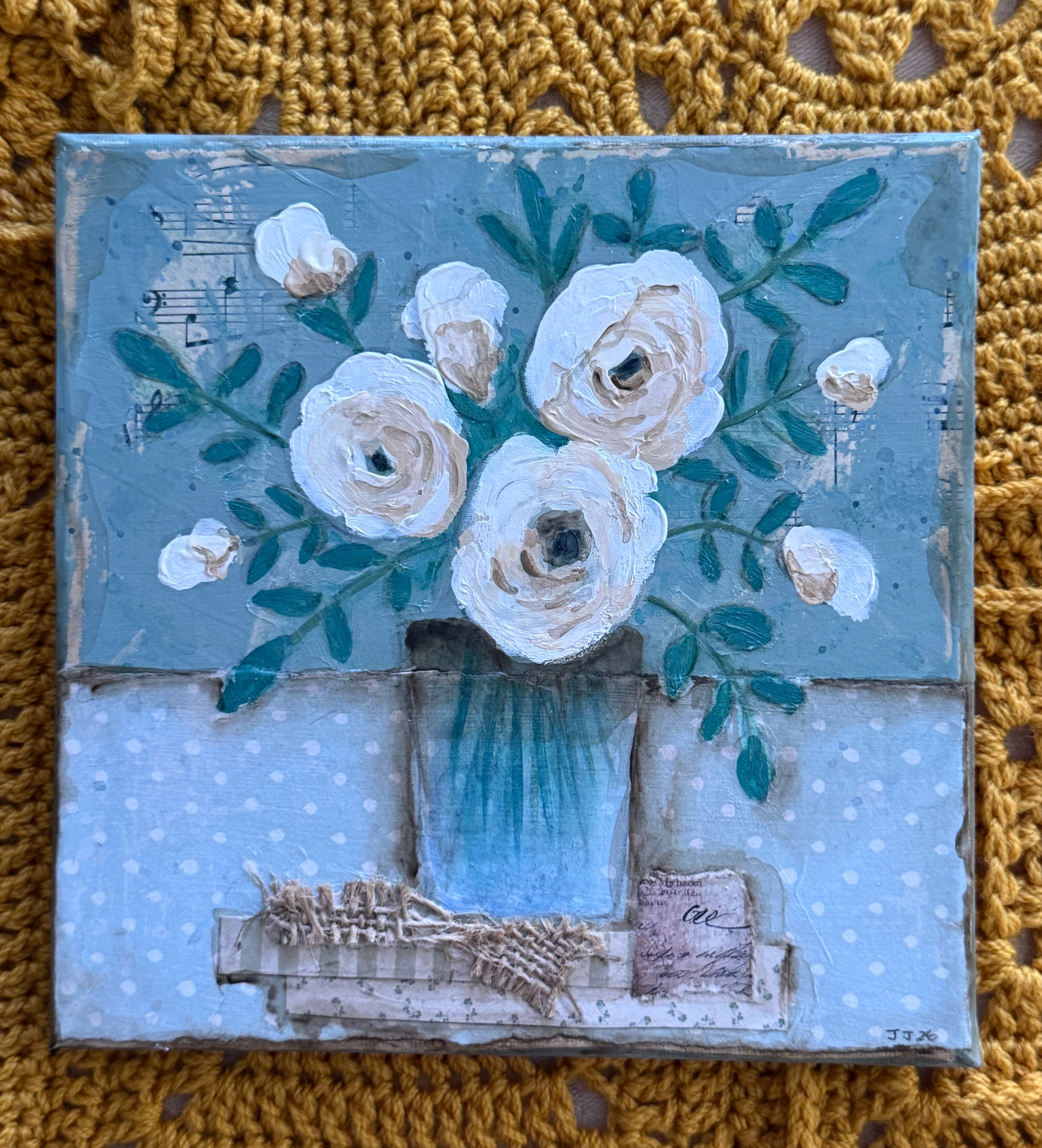 White Roses - A Vase Full of Memory