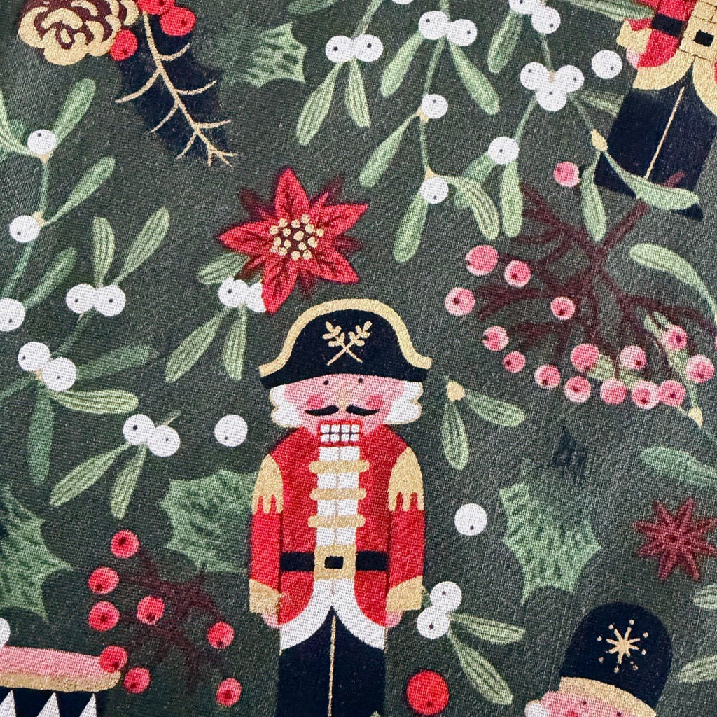 Nutcrackers ladies' Christmas tie back apron.