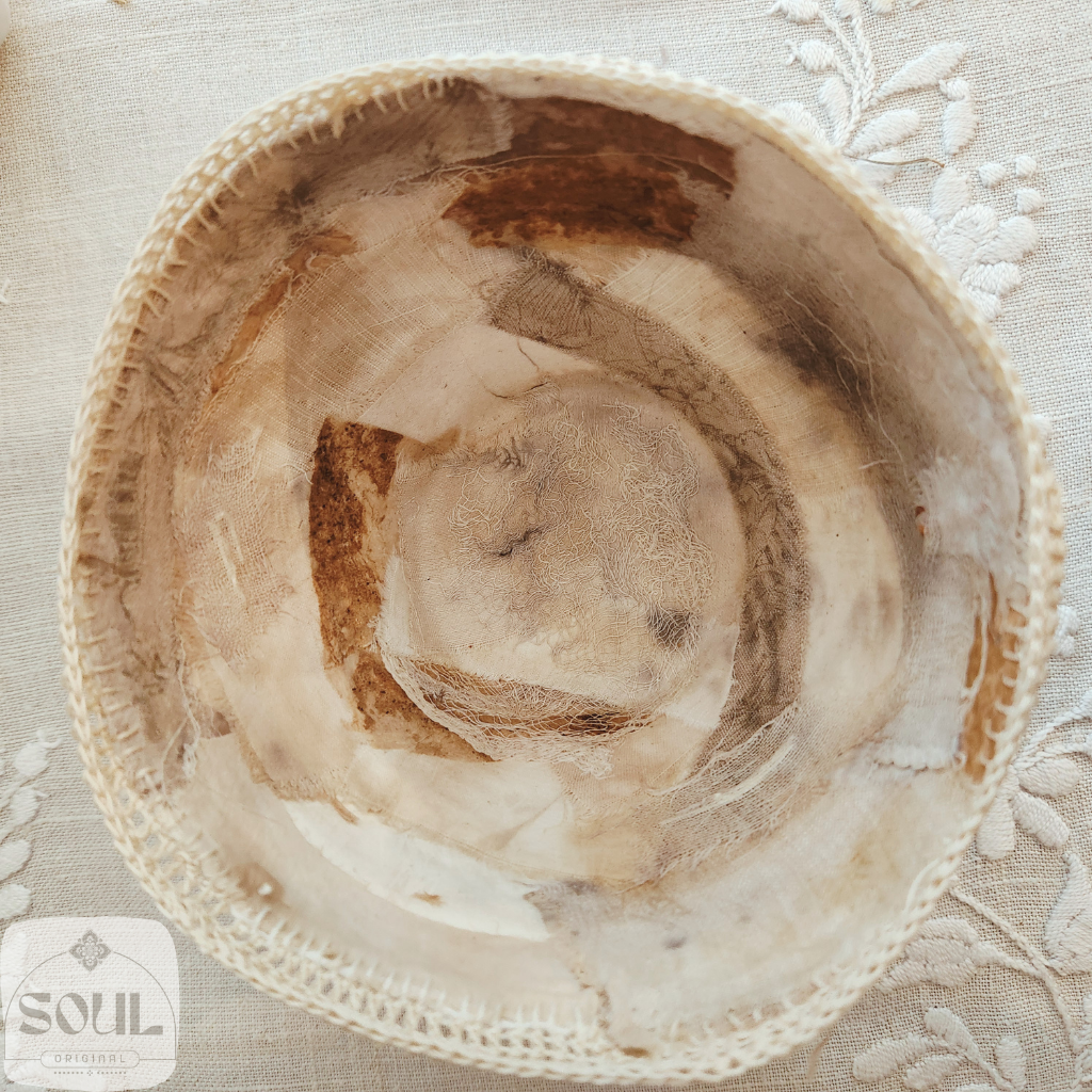 Textile Art Bowl – Natural & Earthy (1)