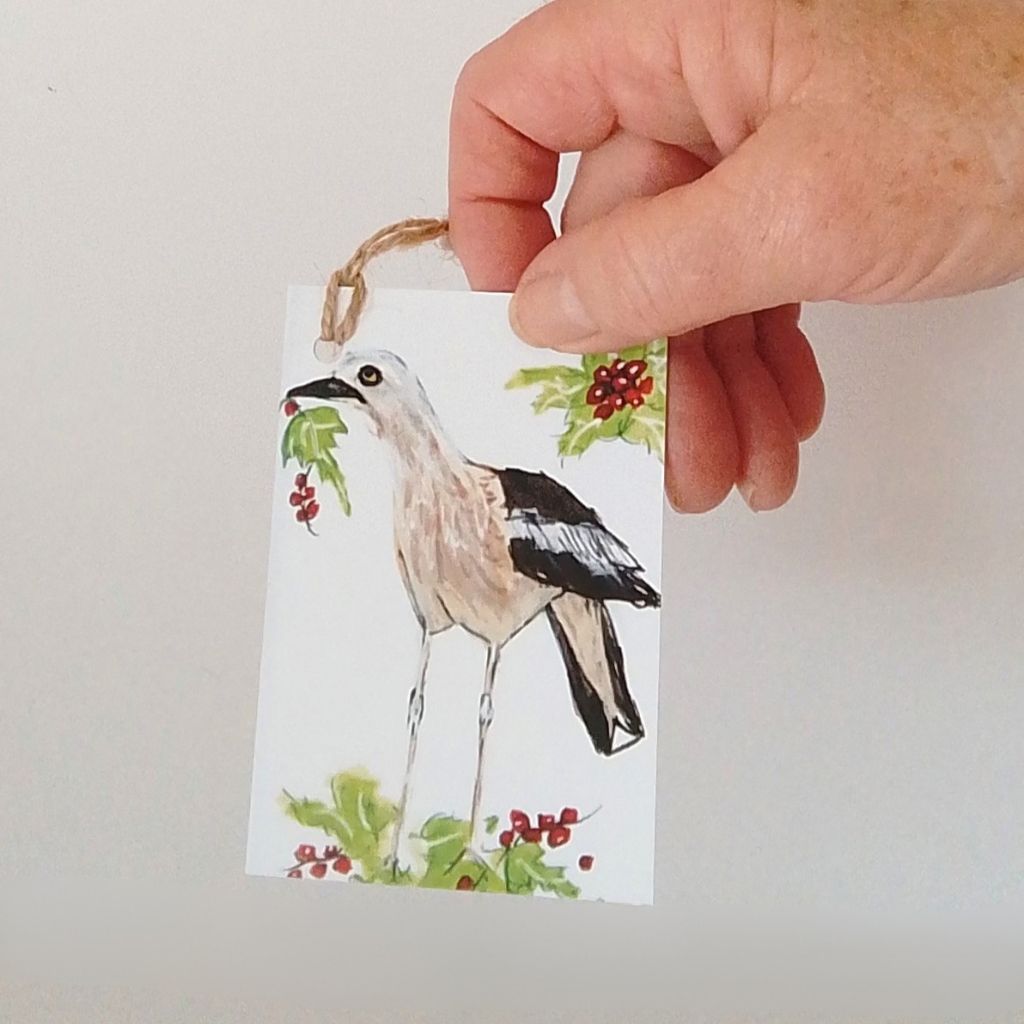Curlew Christmas Tags - Set of 4 designs
