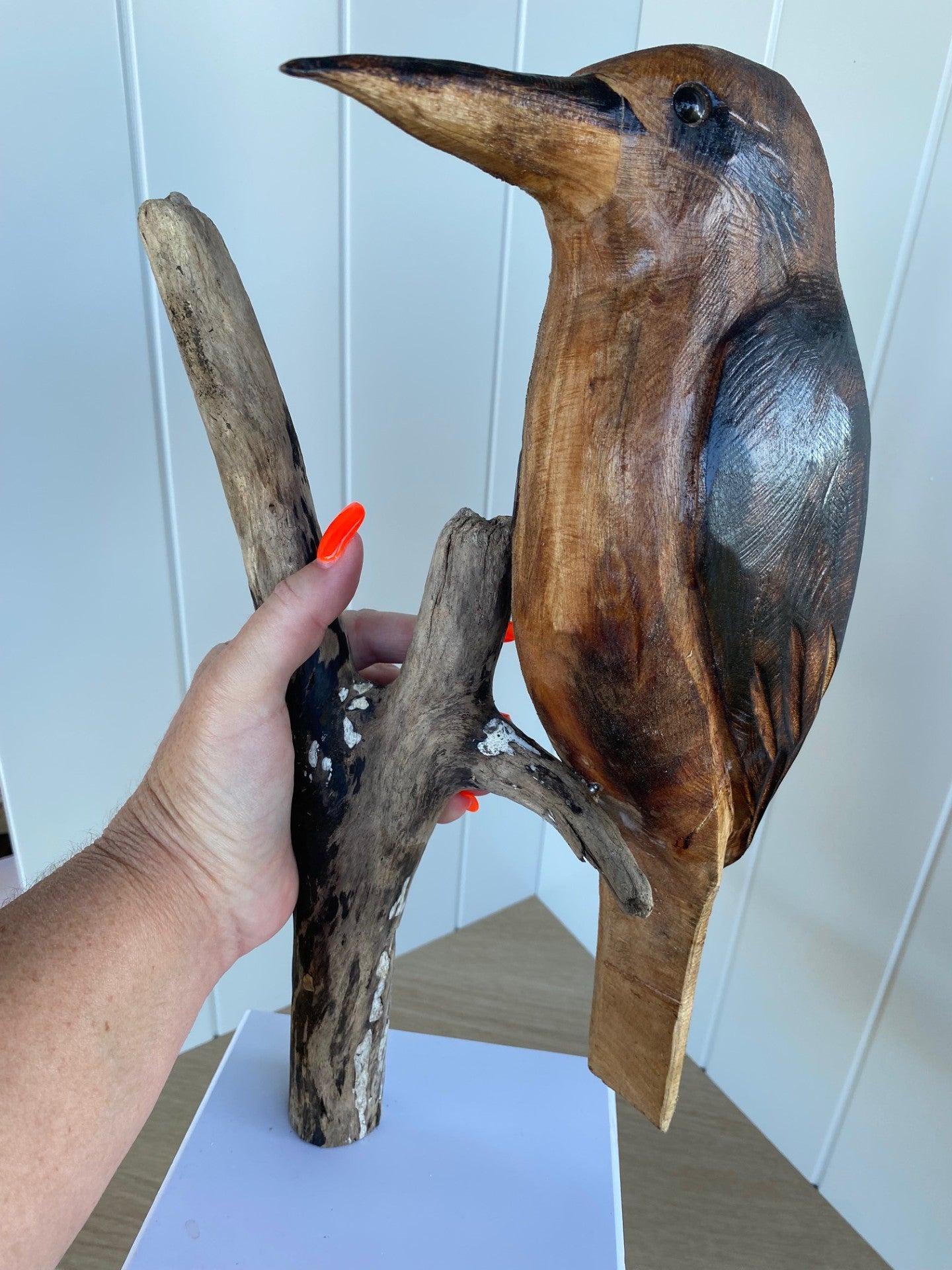 Hand carved Kookaburra