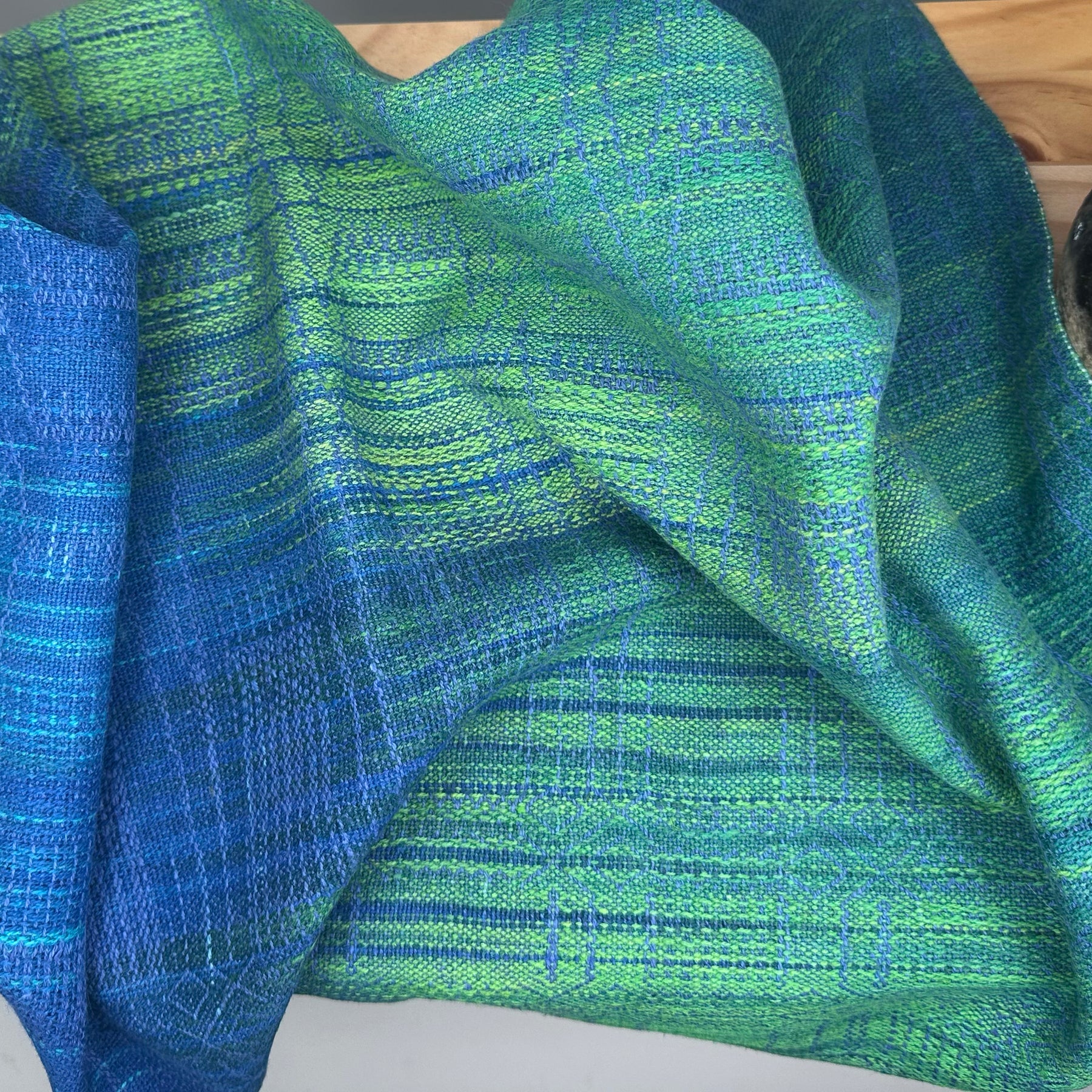 Hand-Dyed and Handwoven Linen/Cotton Tea Towels