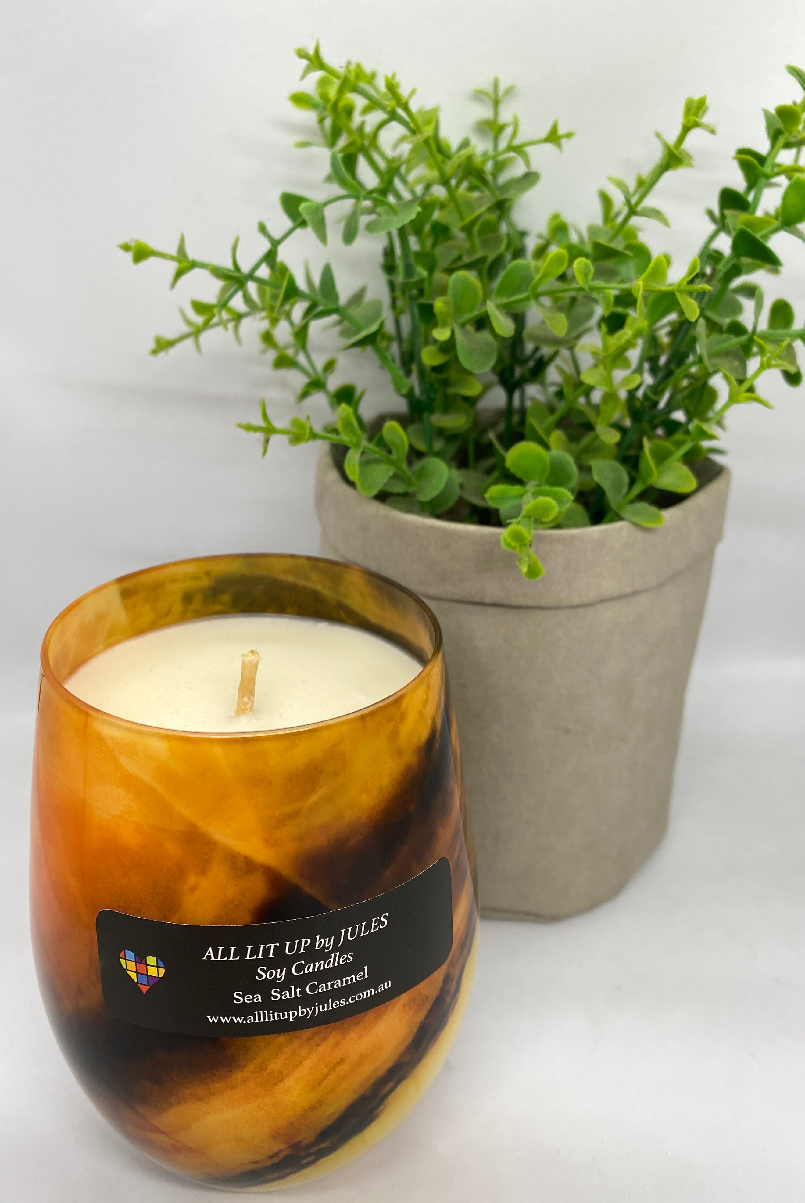 Desert Marble Glass - Sea Salt Caramel Fragrance