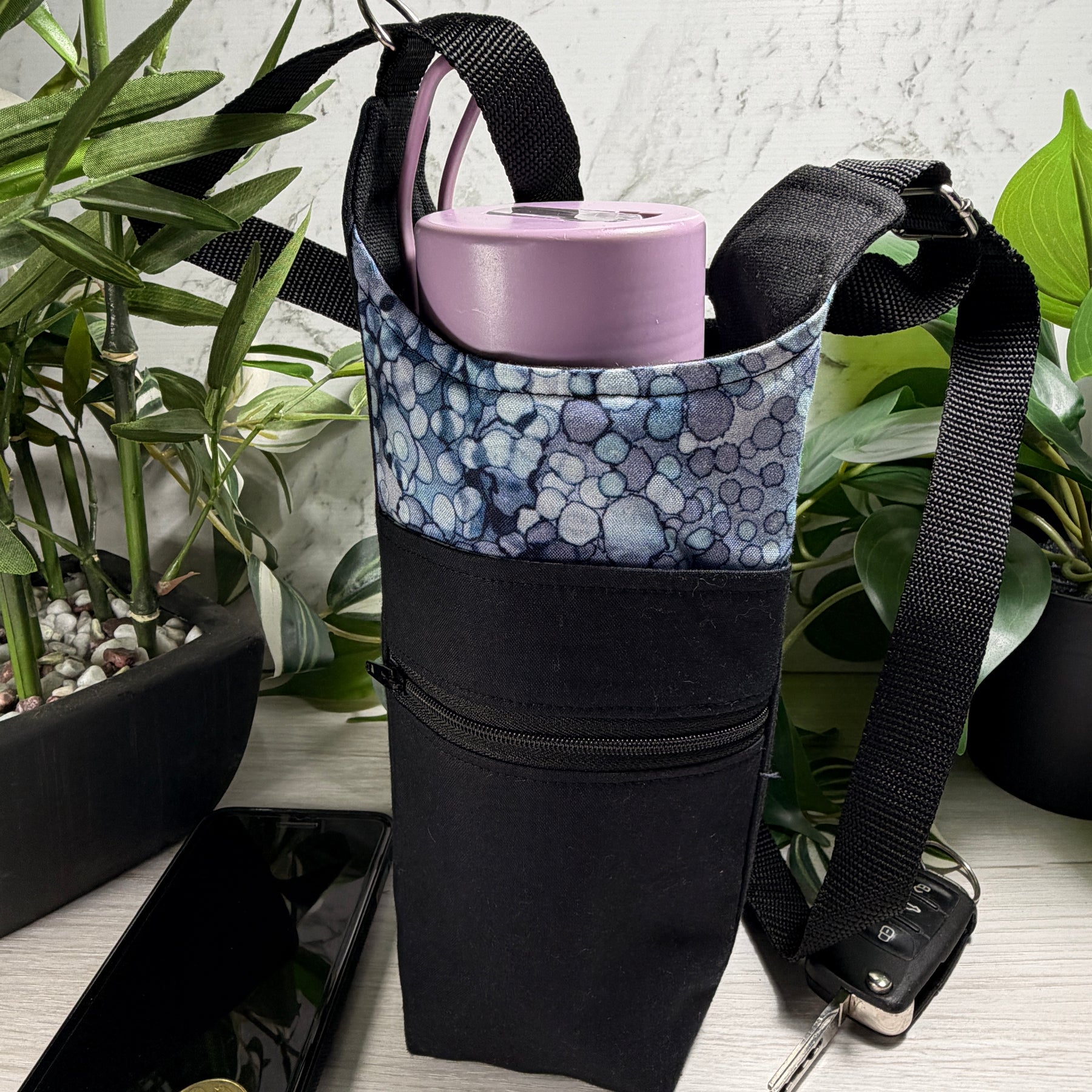 Drink Bottle Bag with Phone Pocket