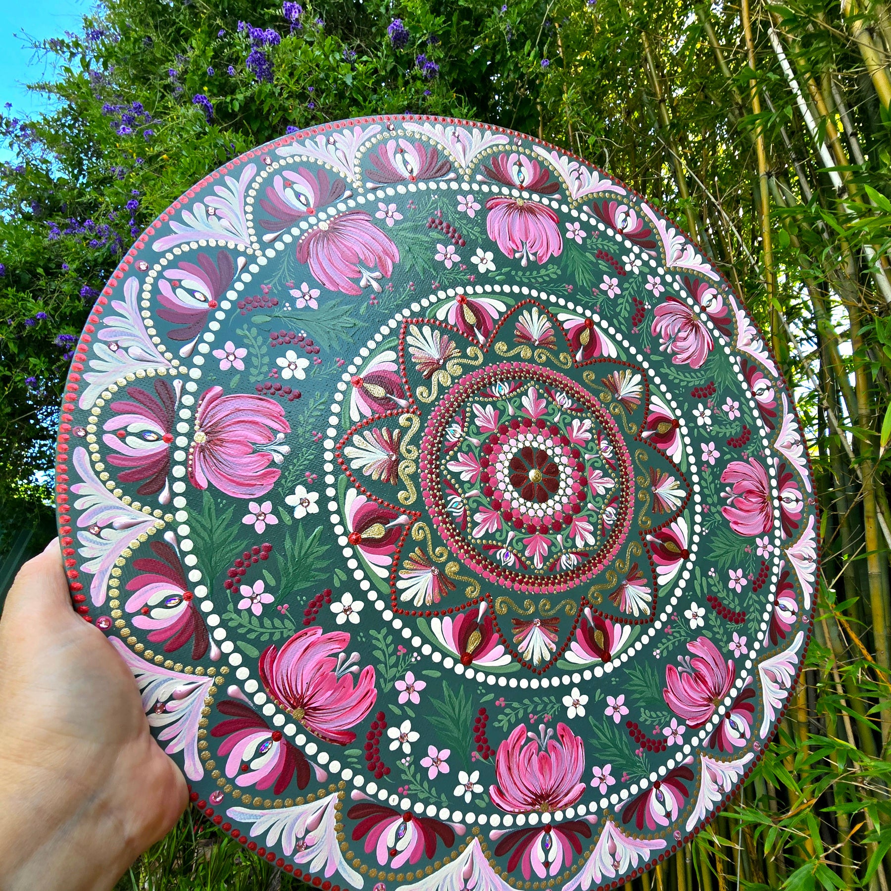 "Anais" - Original, one-of-a-kind mandala painting.