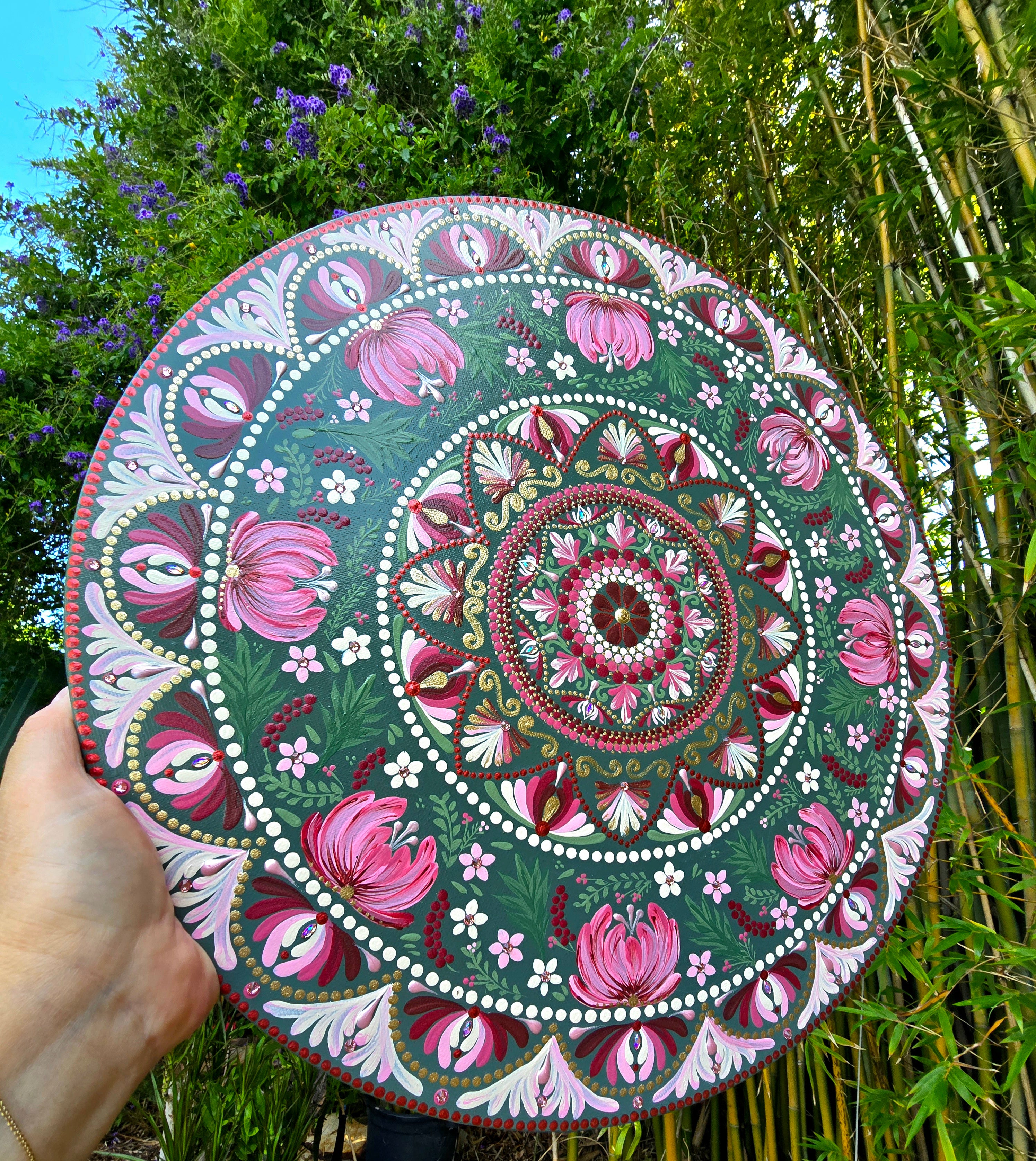 "Anais" - Original, one-of-a-kind mandala painting.
