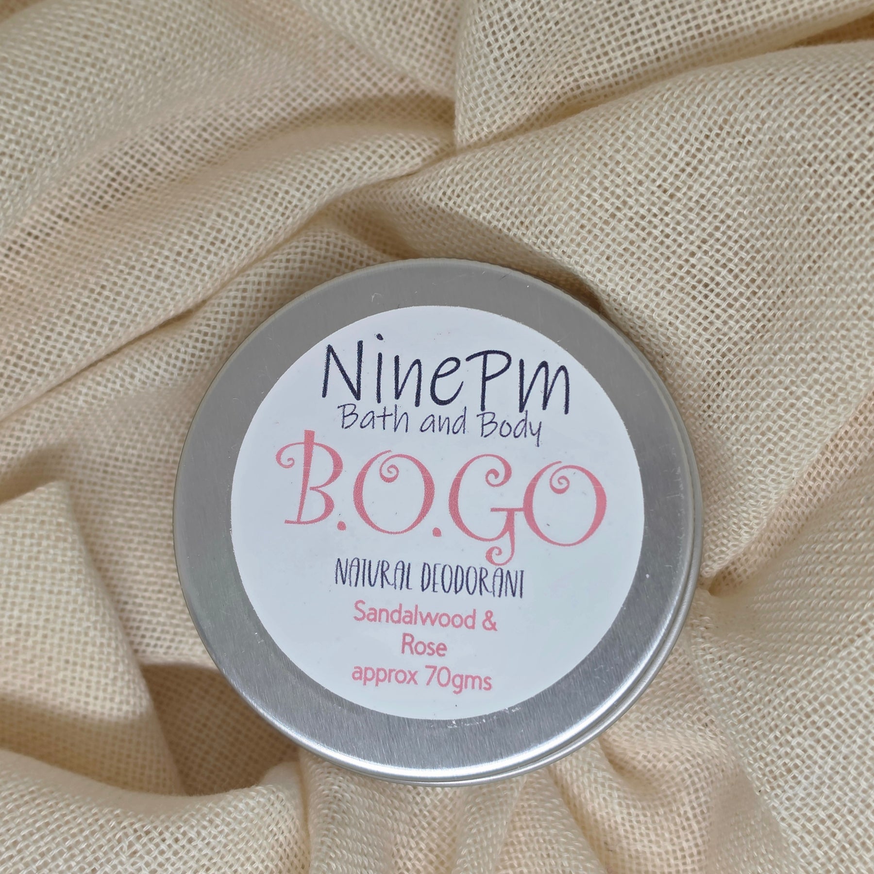B.O.GO Natural Deodorant Tin (includes Bi-Carb)
