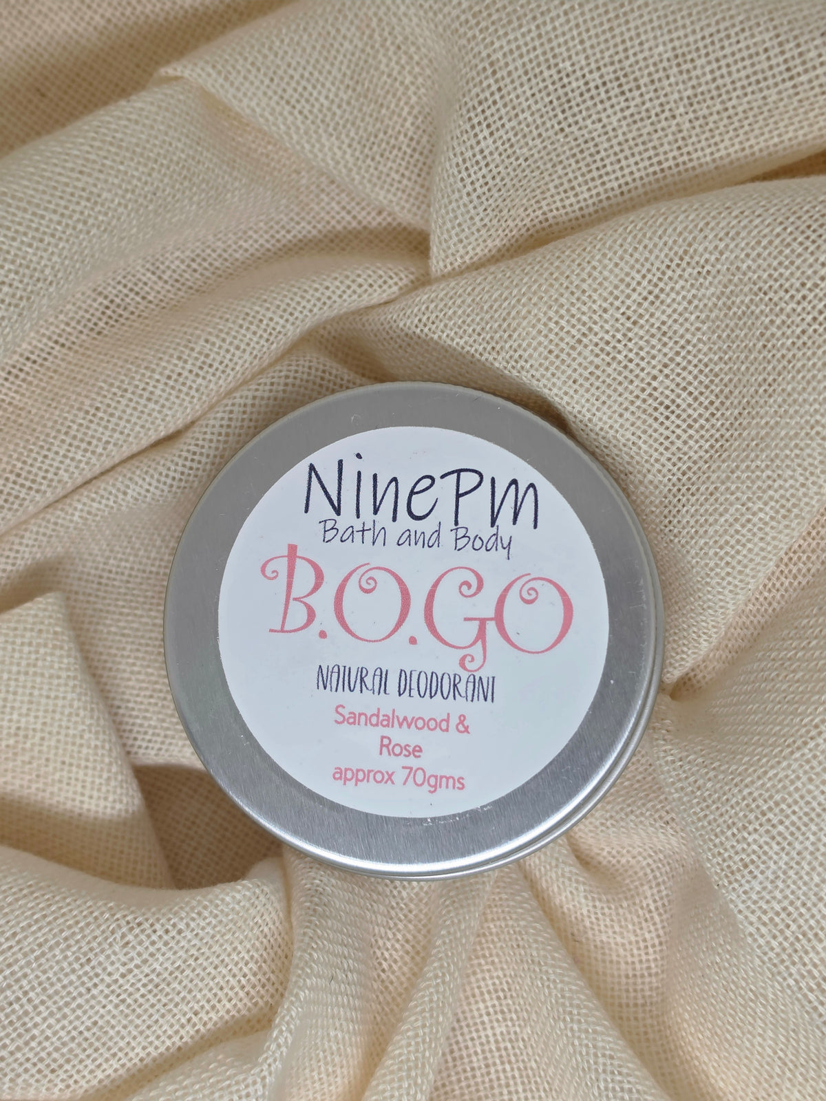 B.O.GO Natural Deodorant Tin (includes Bi-Carb)