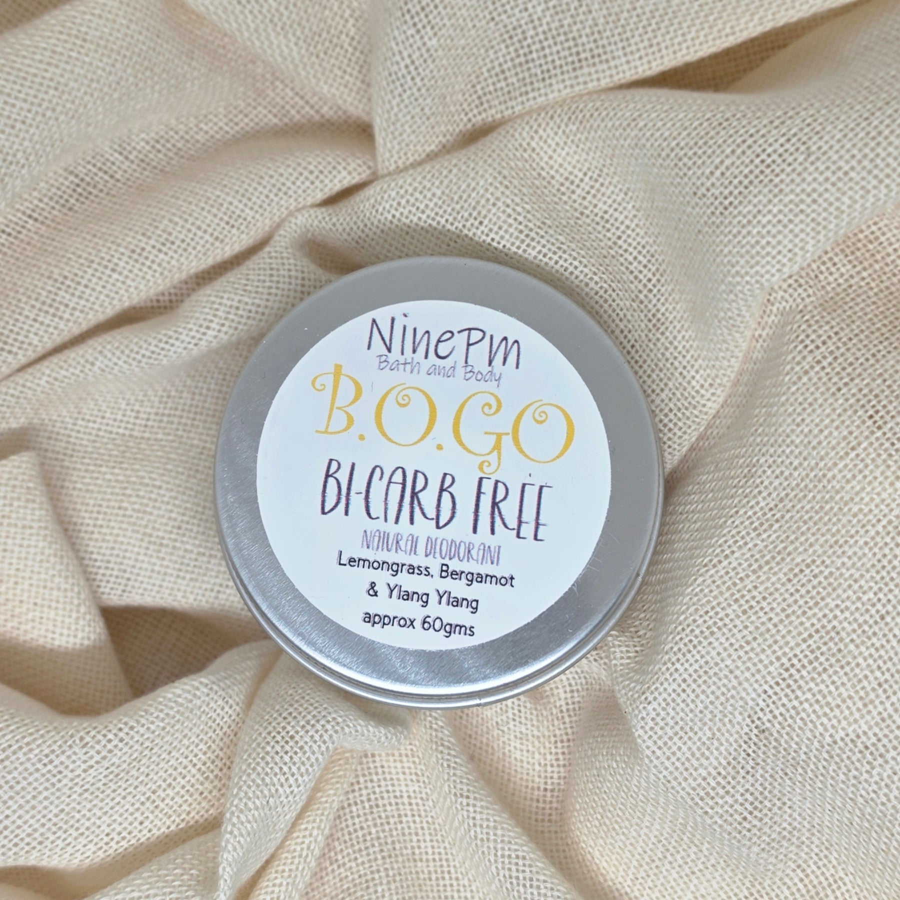 Bi-Carb Free Natural Deodorant Tins