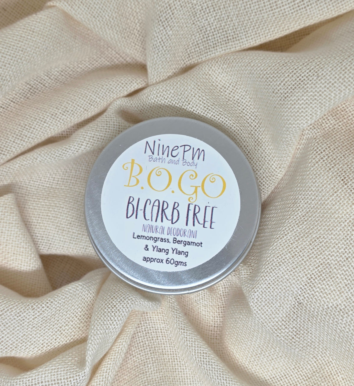 Bi-Carb Free Natural Deodorant Tins