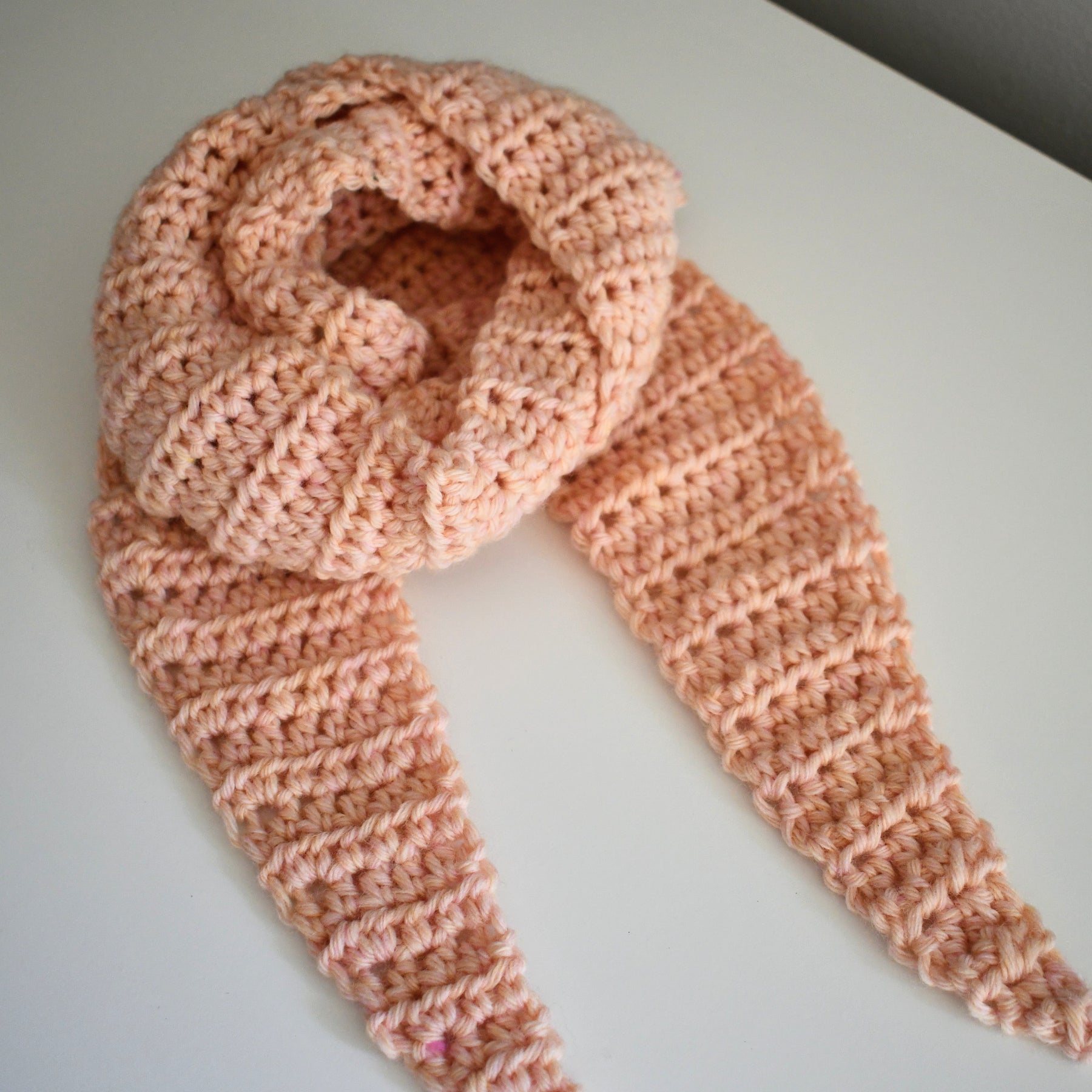 Crochet Kit DIY Beginner Friendly Fun Project Tapered Scarf Easy To Learn