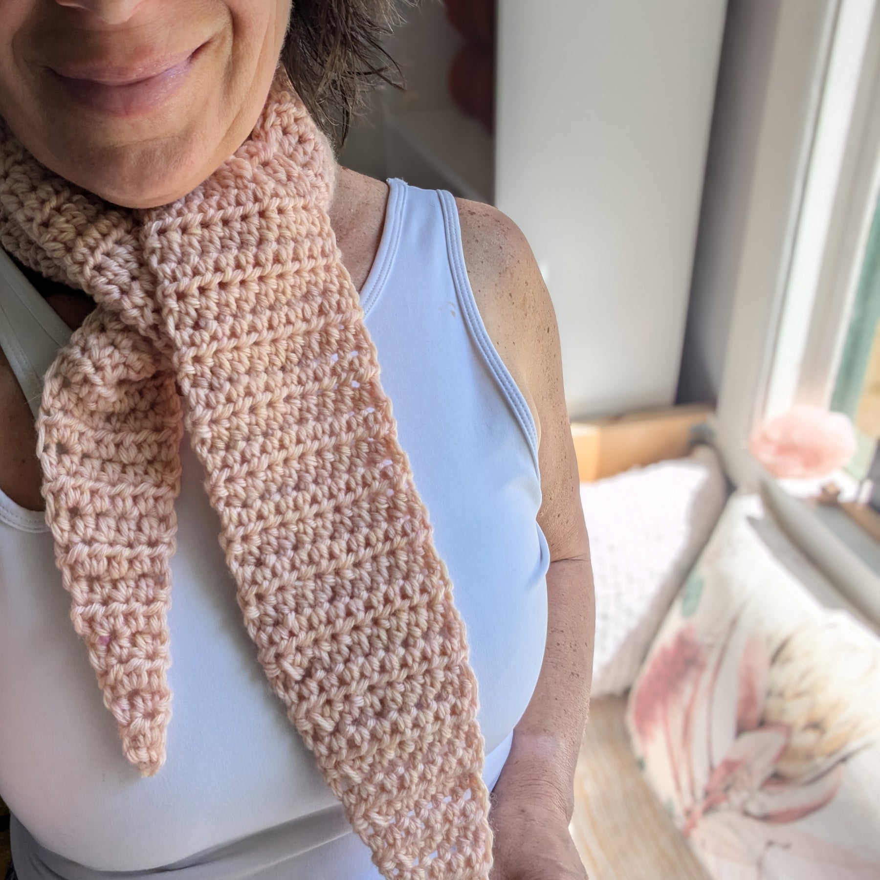 Crochet Kit DIY Beginner Friendly Fun Project Tapered Scarf Easy To Learn