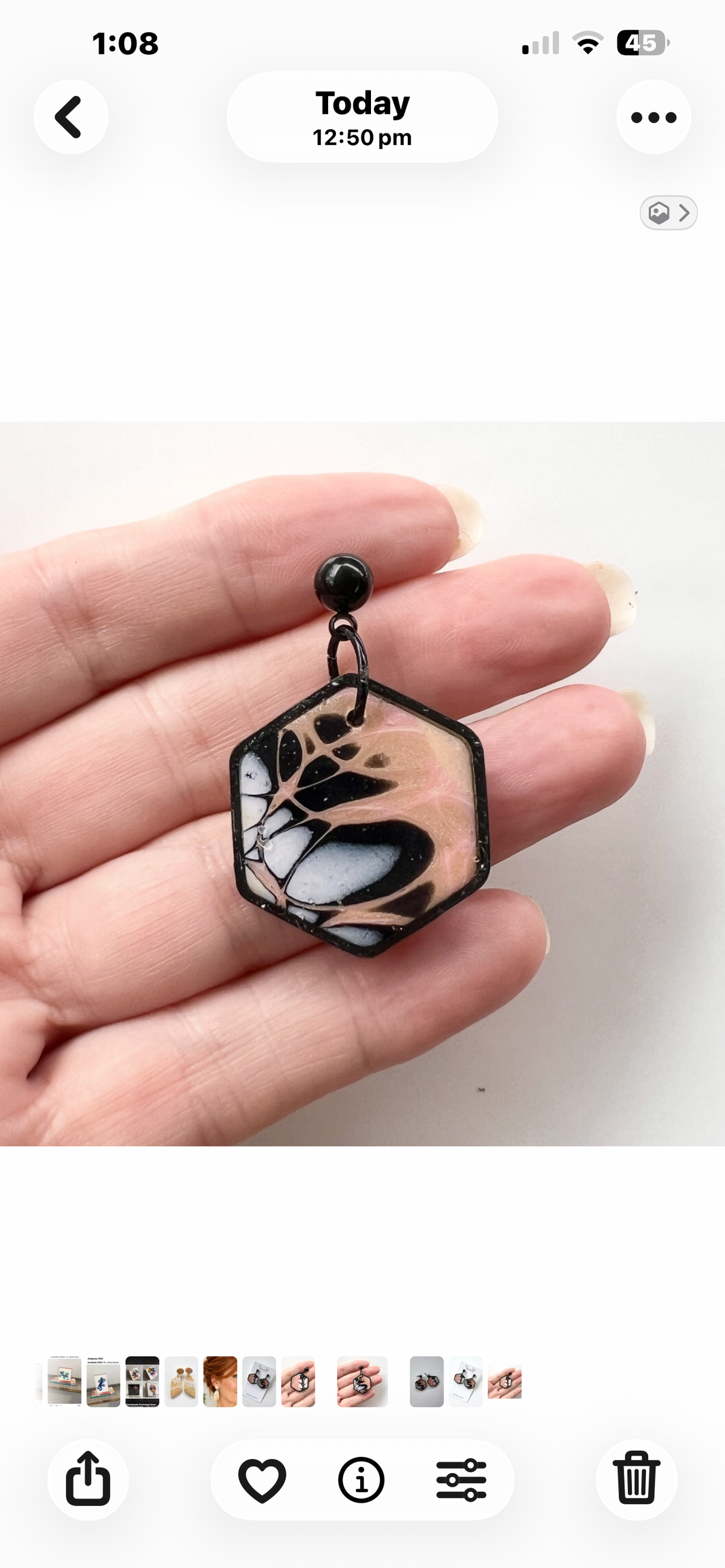 Earrings~Dangles~Black~Lightweight ~Affordable