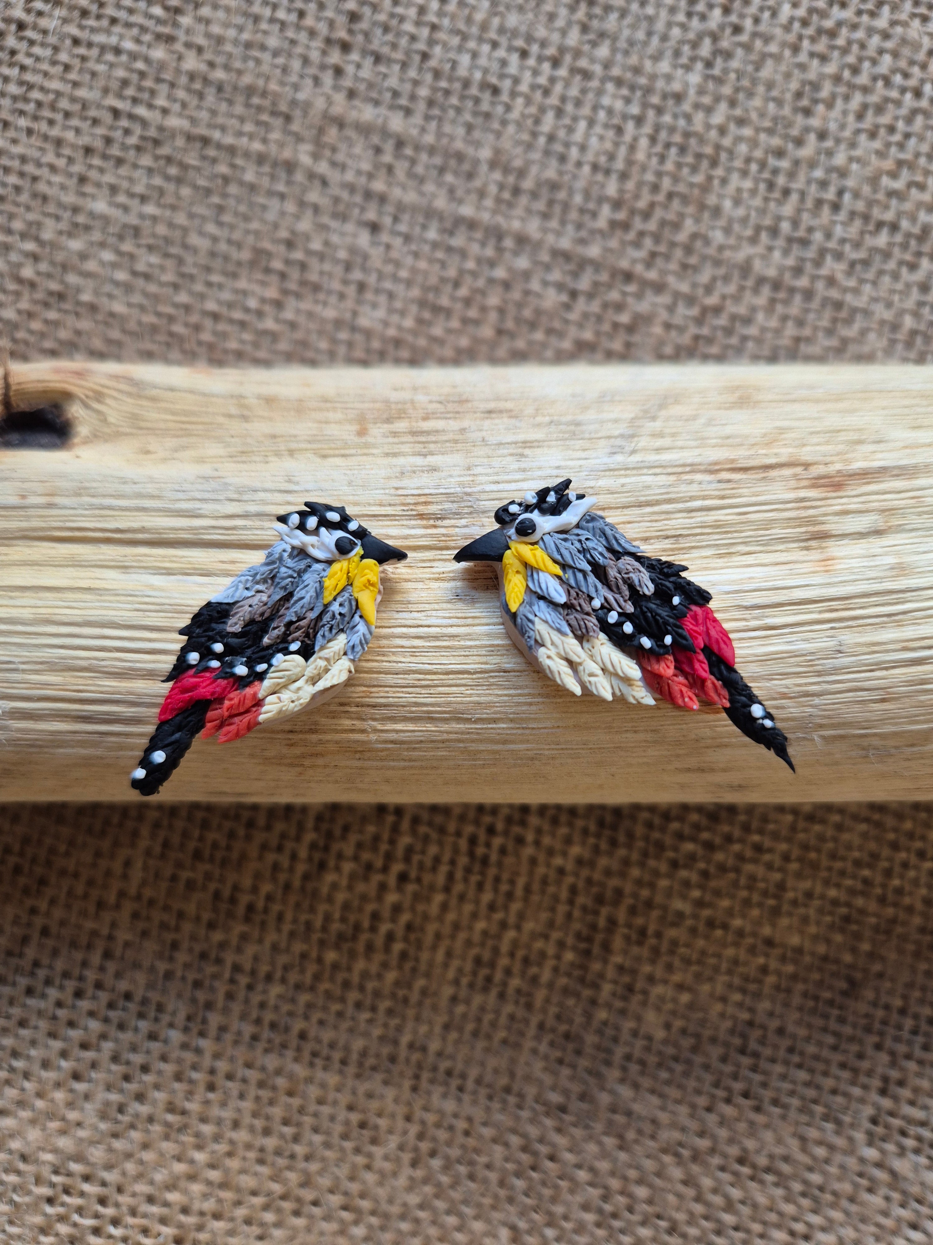 Mini Spotted Pardalote Studs