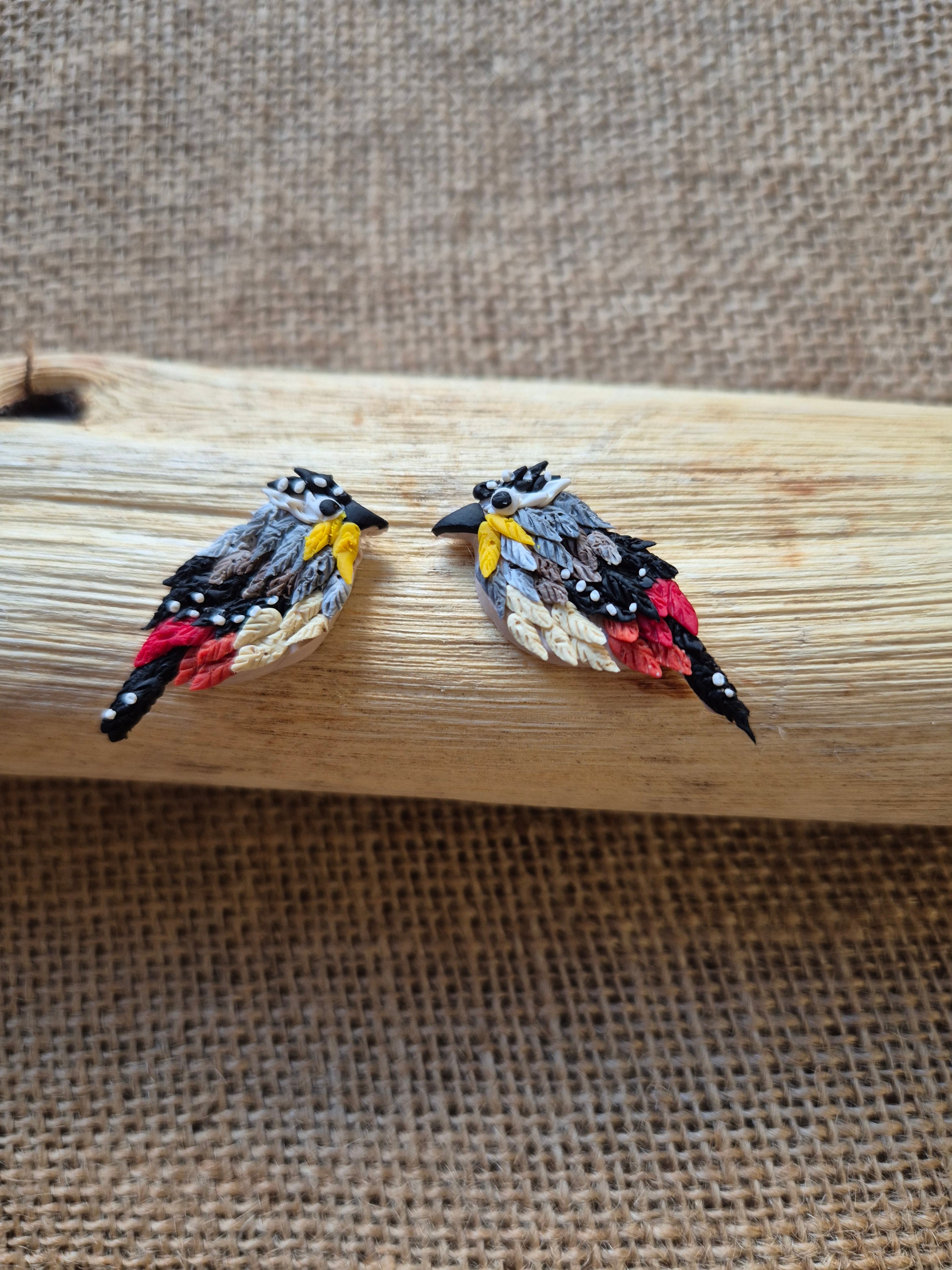 Mini Spotted Pardalote Studs