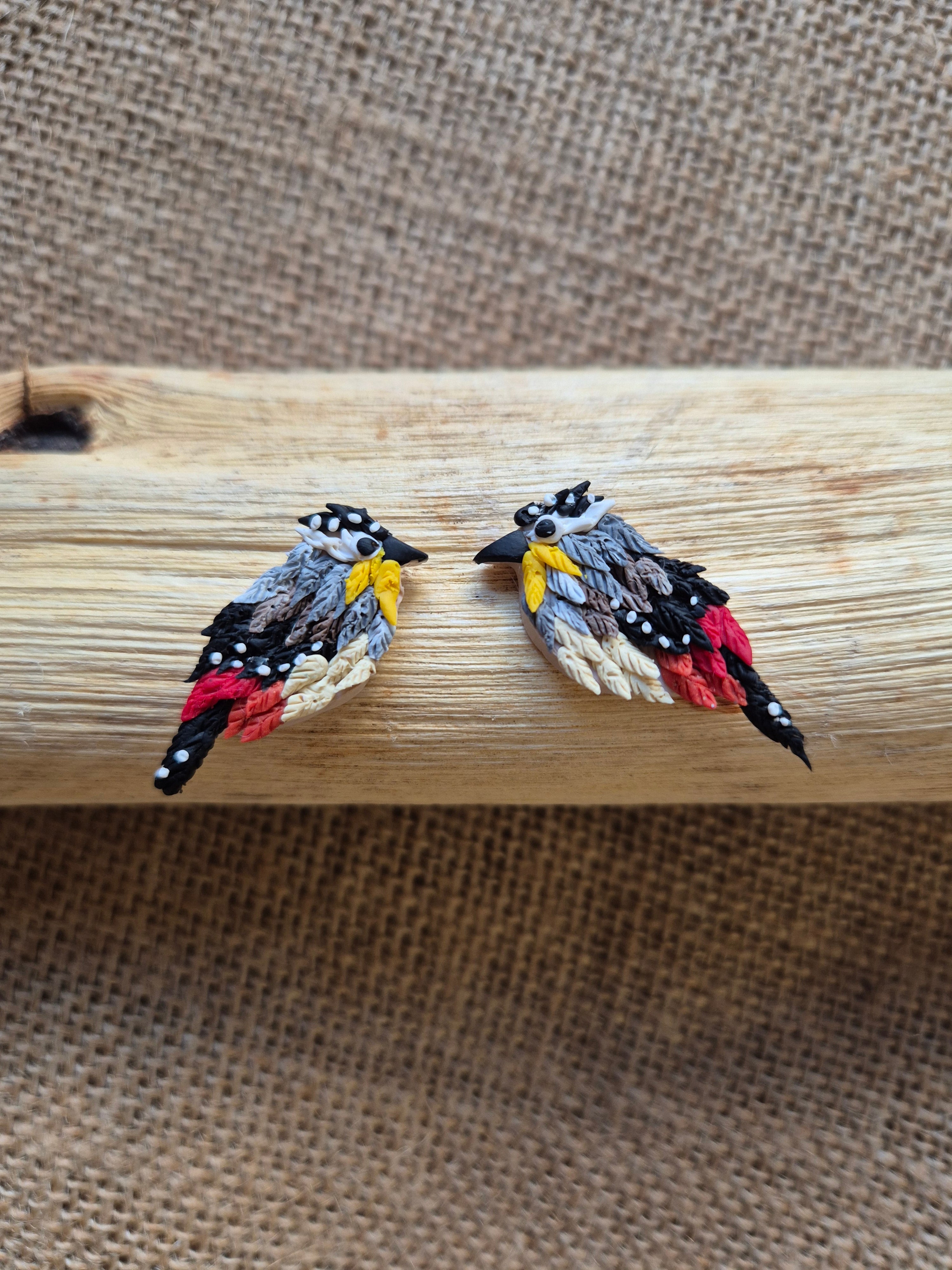 Mini Spotted Pardalote Studs