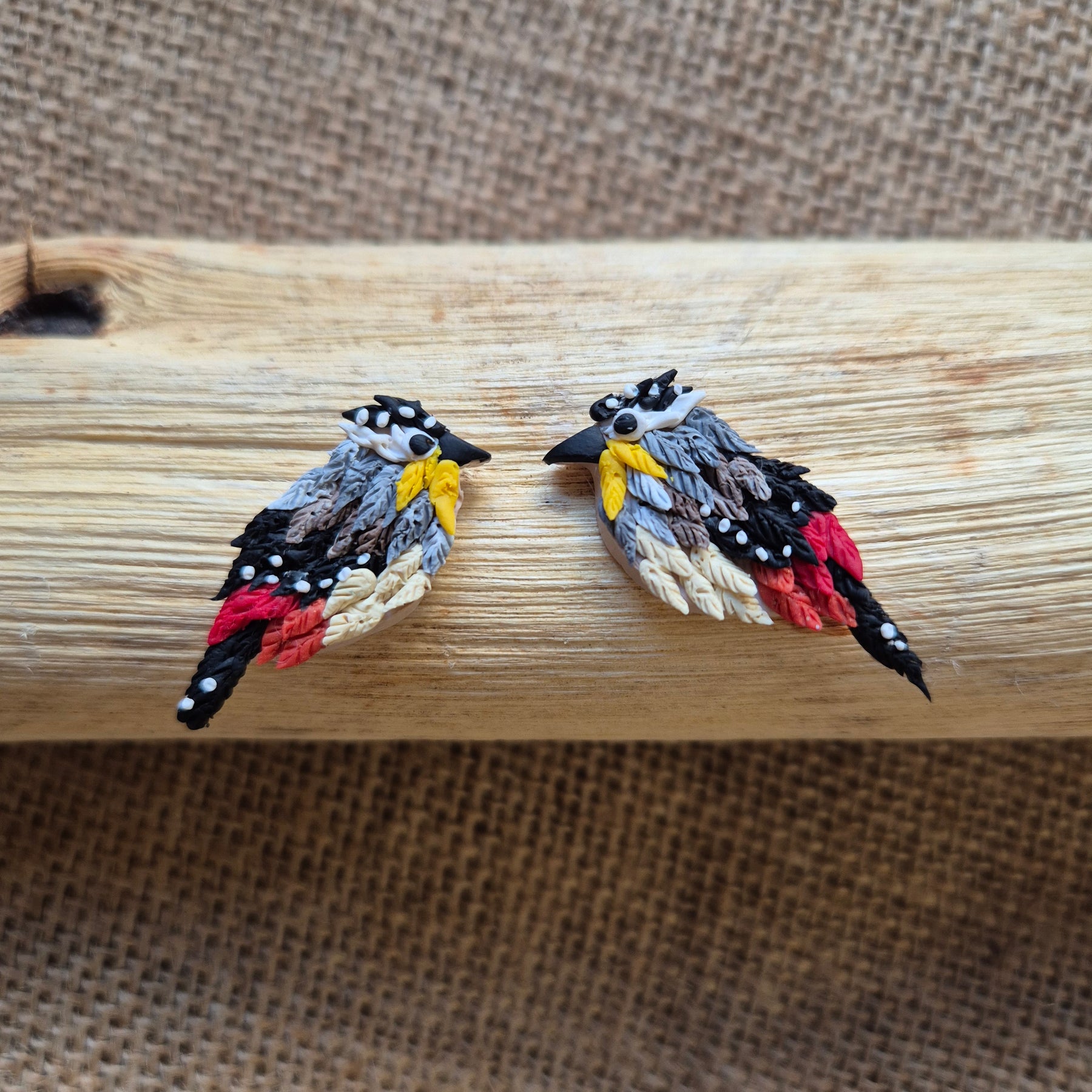 Mini Spotted Pardalote Studs