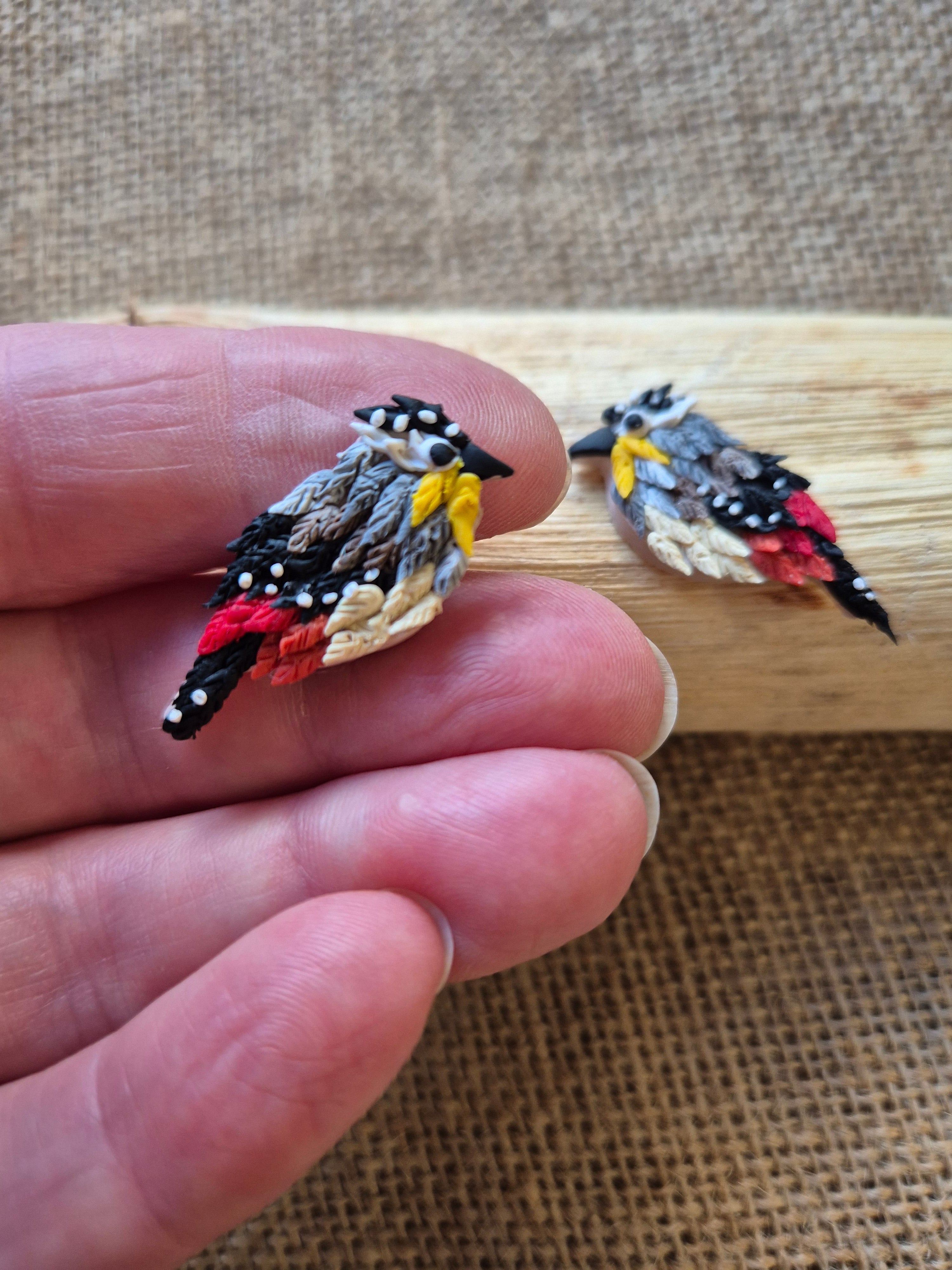 Mini Spotted Pardalote Studs
