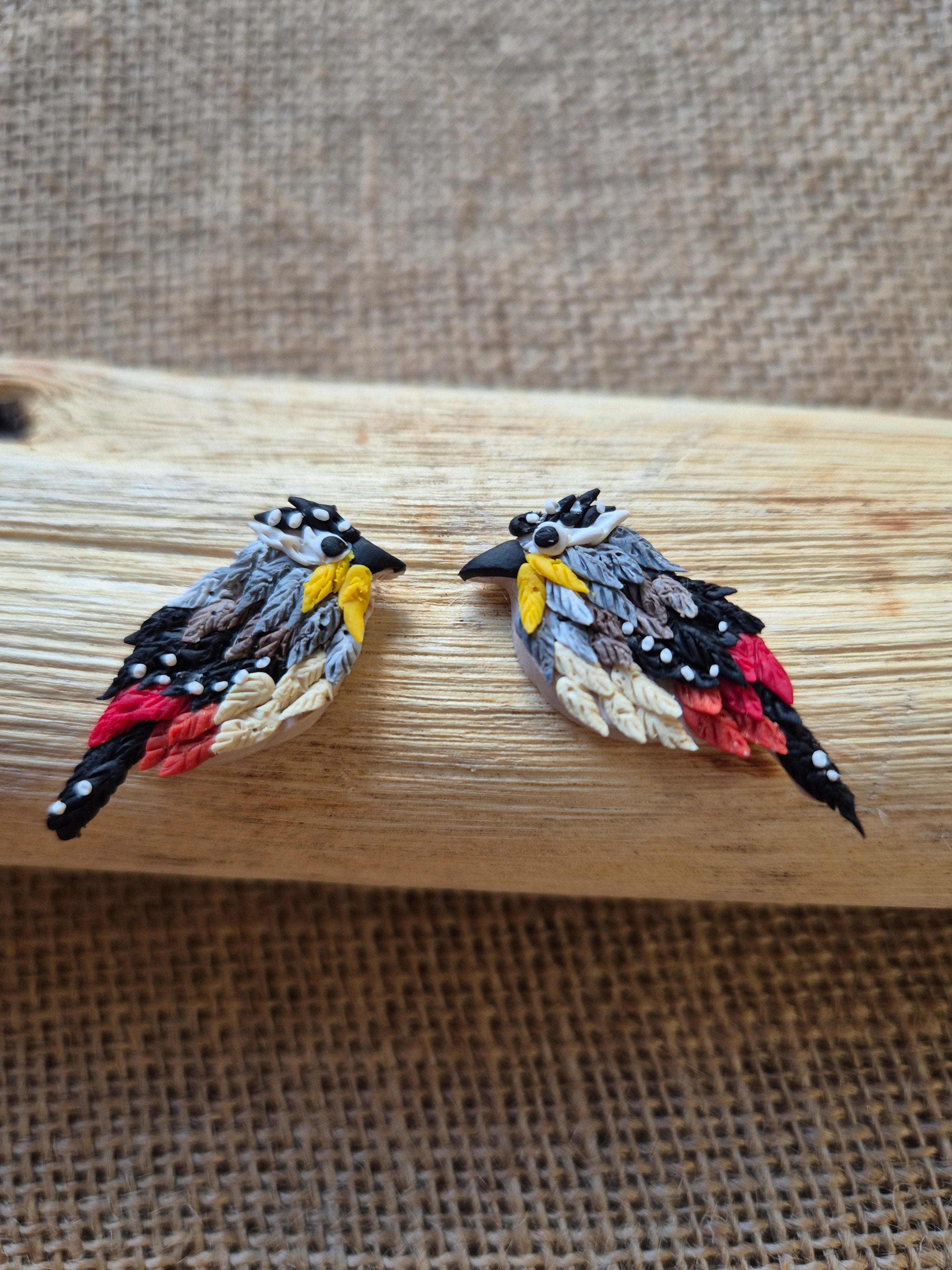Mini Spotted Pardalote Studs
