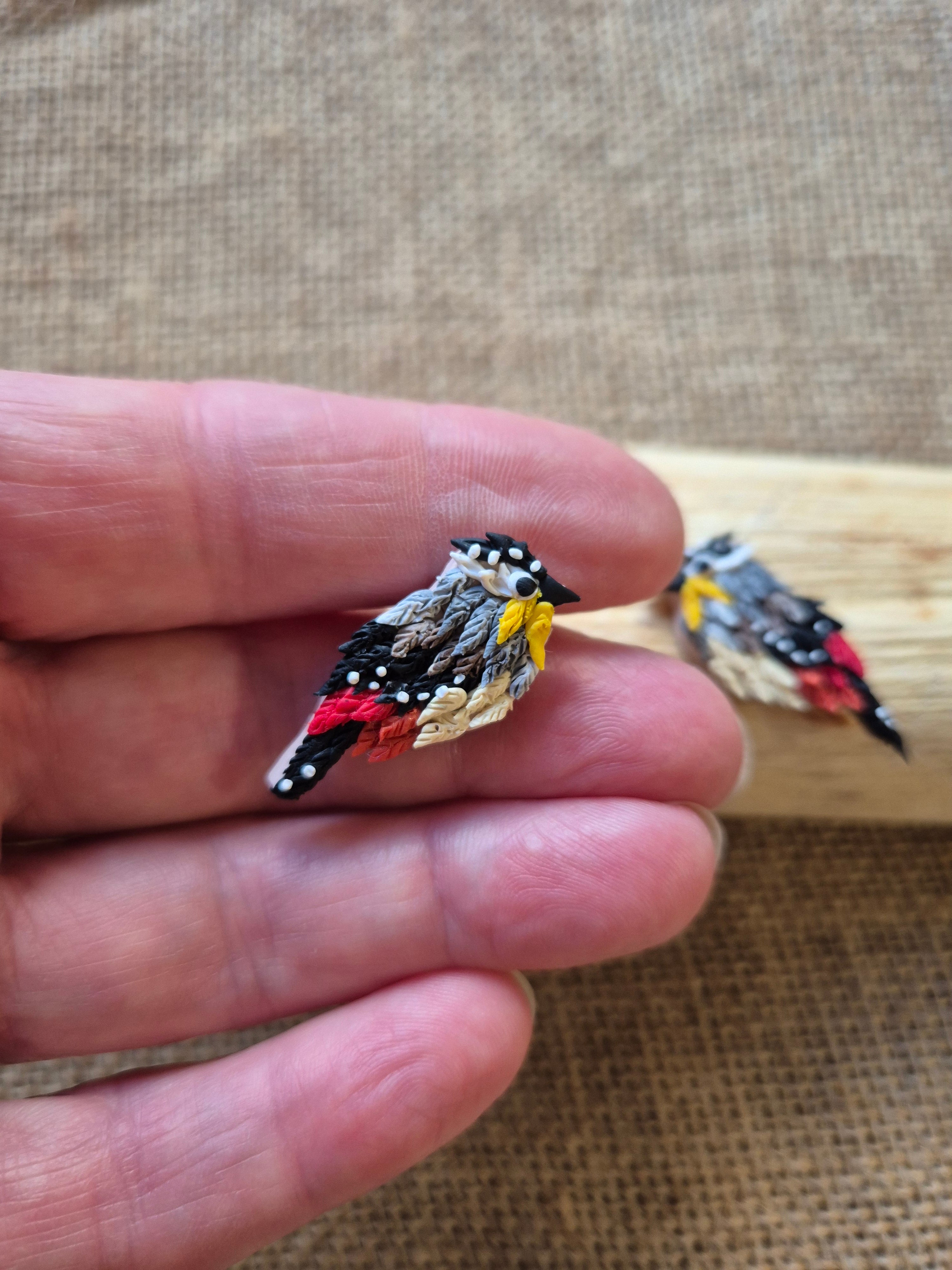 Mini Spotted Pardalote Studs