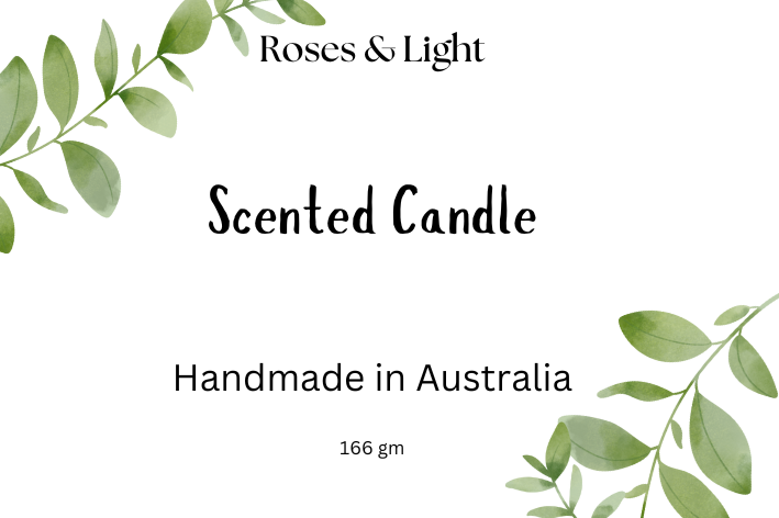 Soy Candle: Eco-Friendly, Gift Box With Ribbon, Light Fragrance, Handmade in Australia.
