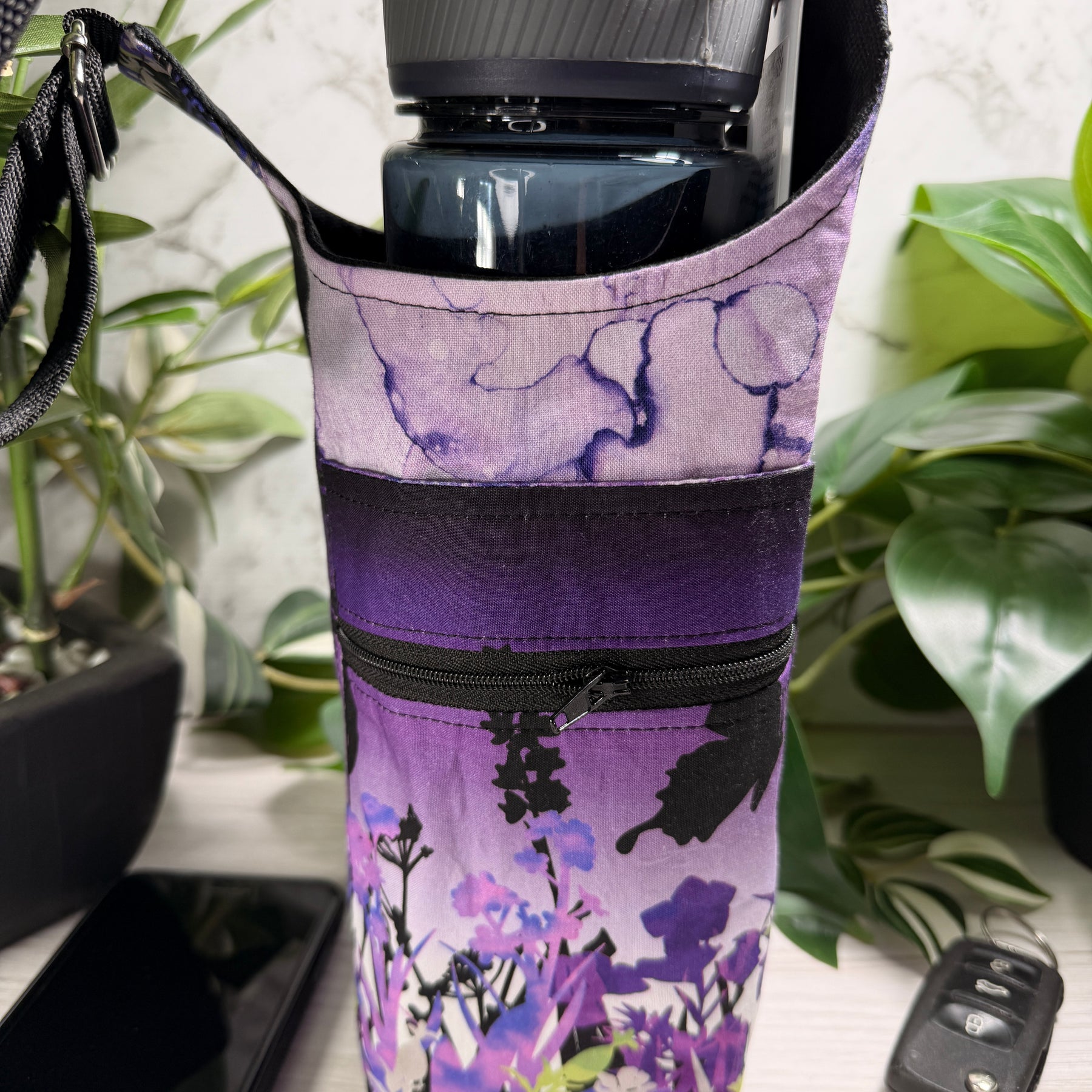 Drink Bottle Bag with Phone Pocket