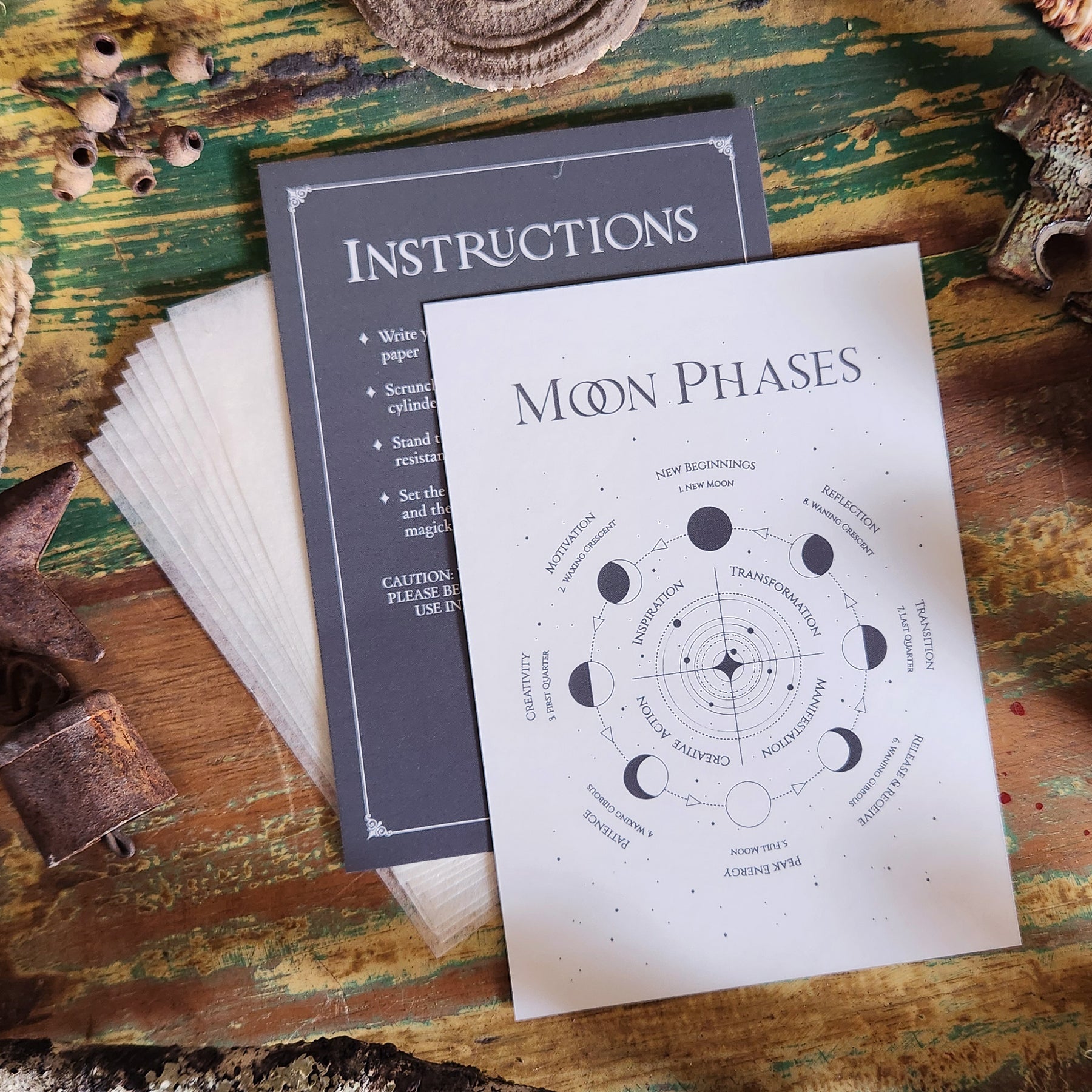 Floating Wish Papers for rituals, celebrations and spell casting