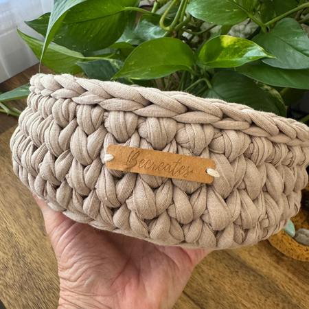 Natural Beige | Handmade Basket | Medium | Home Decor | Stylish Storage
