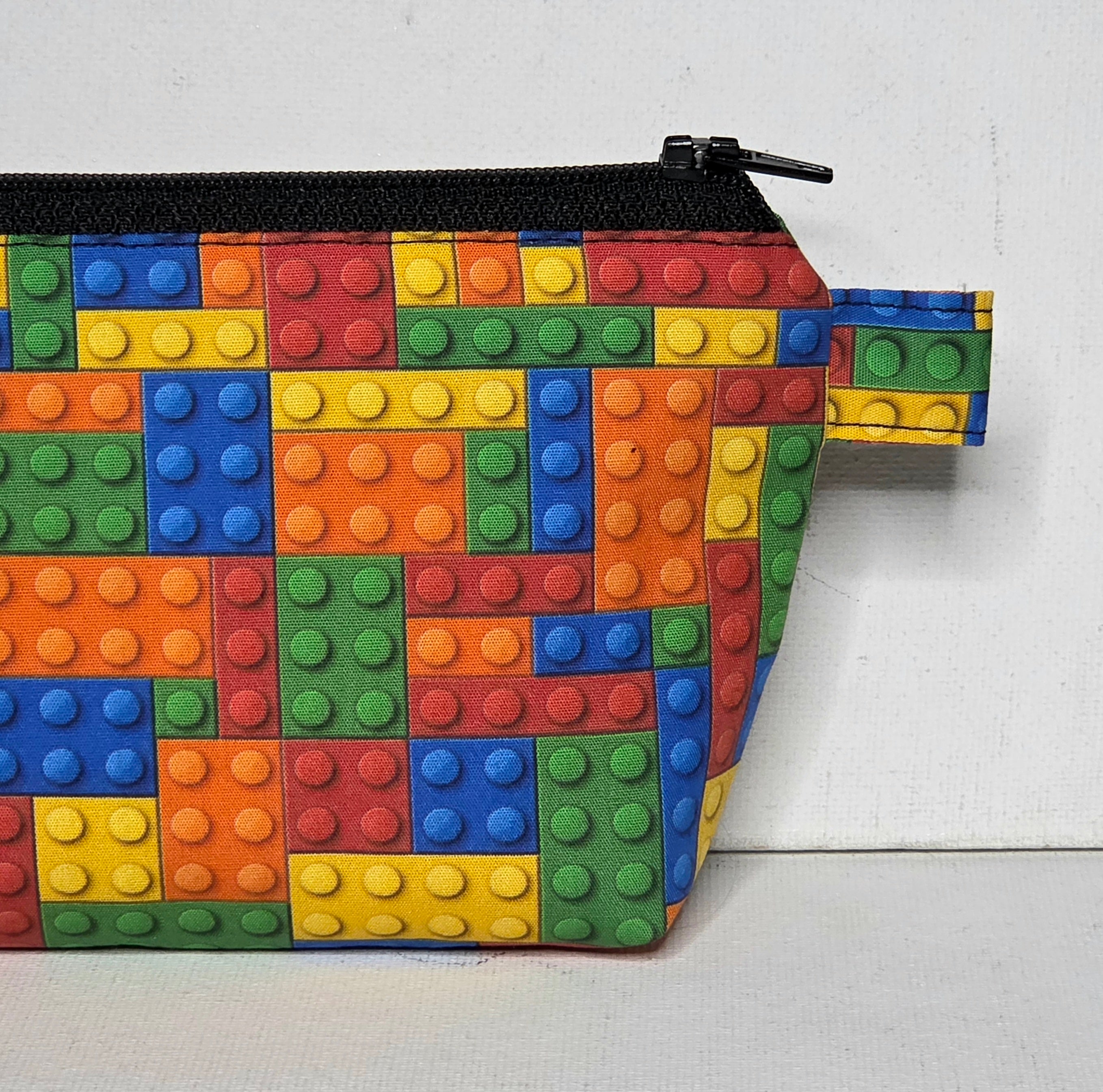 Pencil case in Building Block fabric