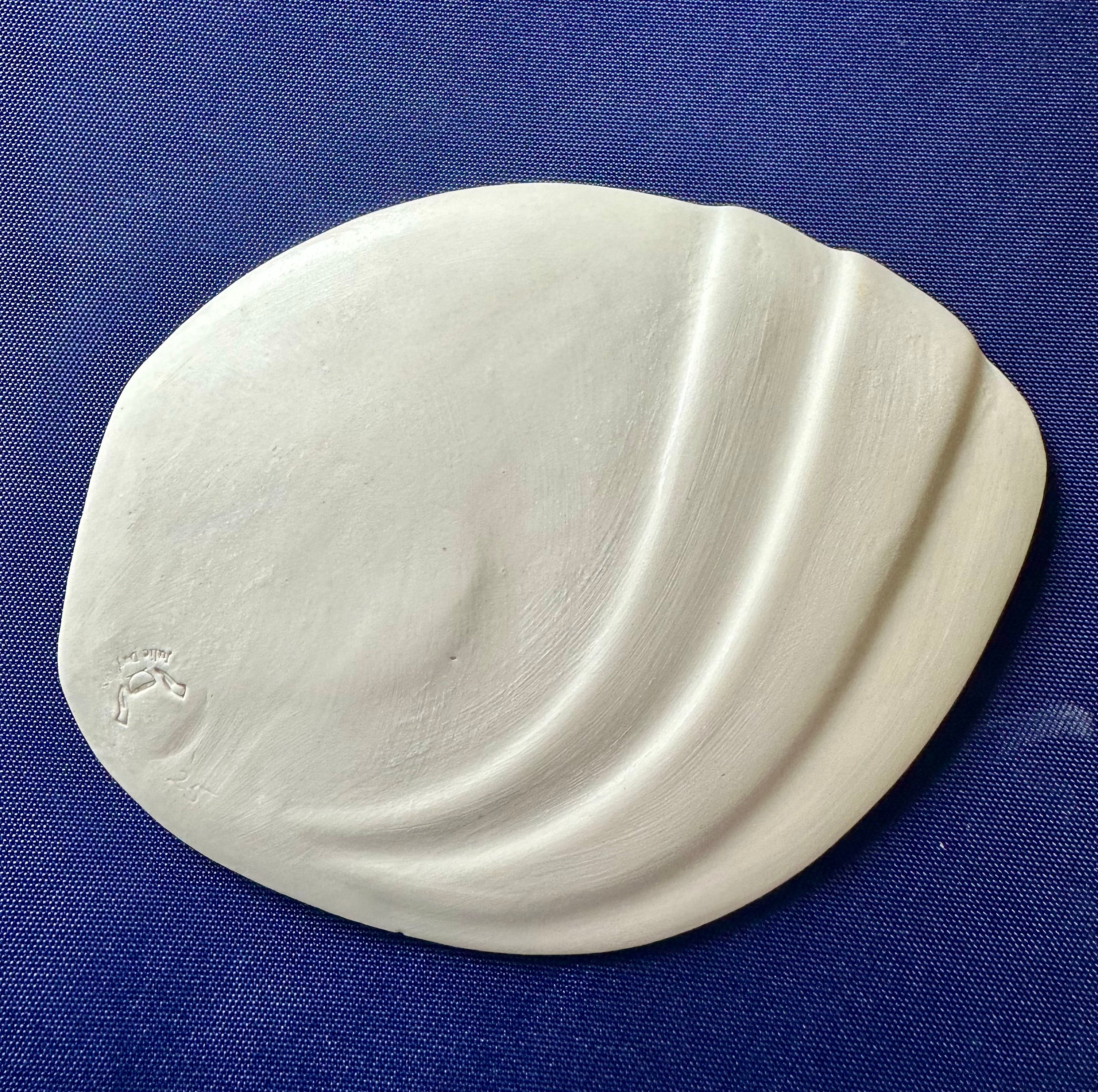 Plate With Abstract Face