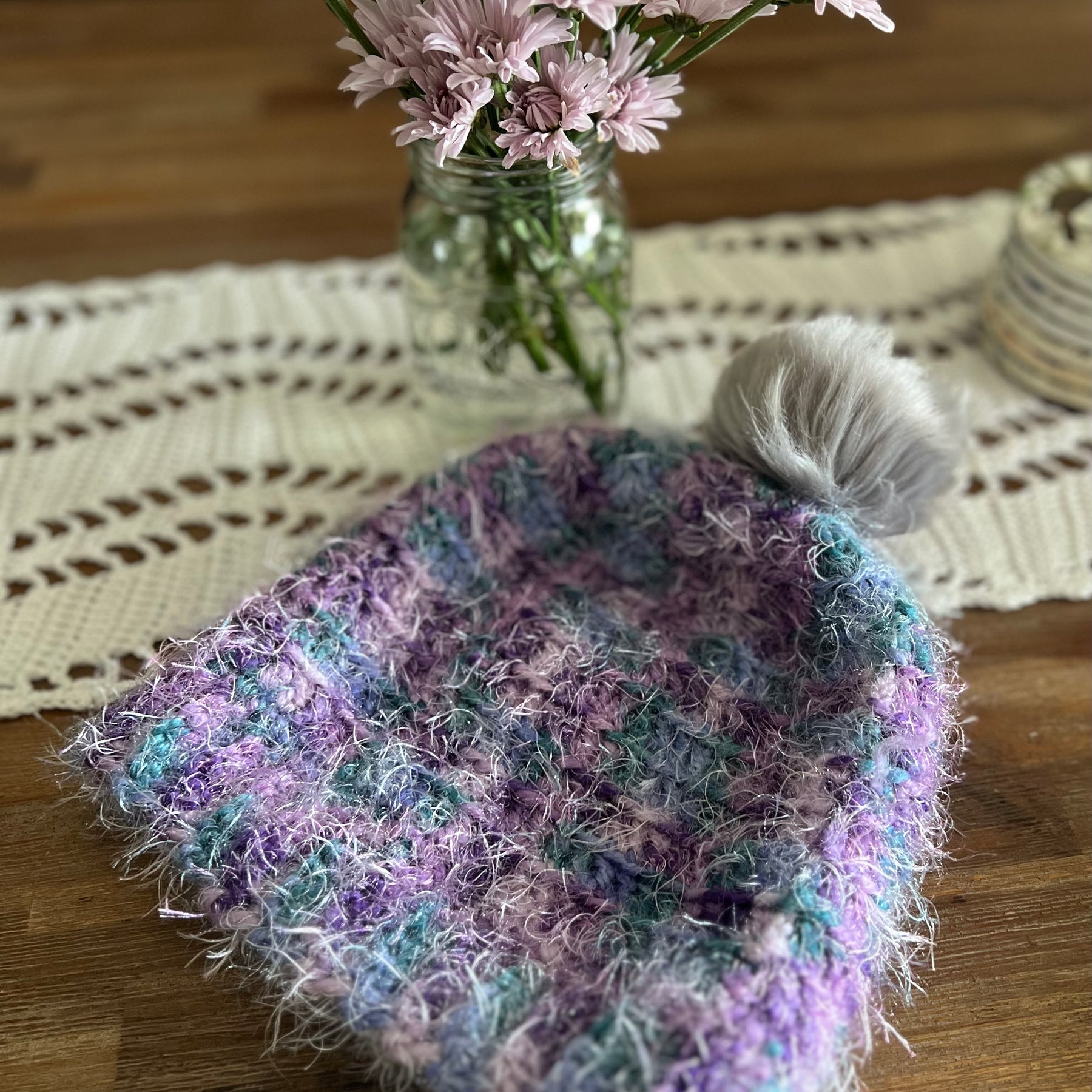 Crochet Textured Beanie