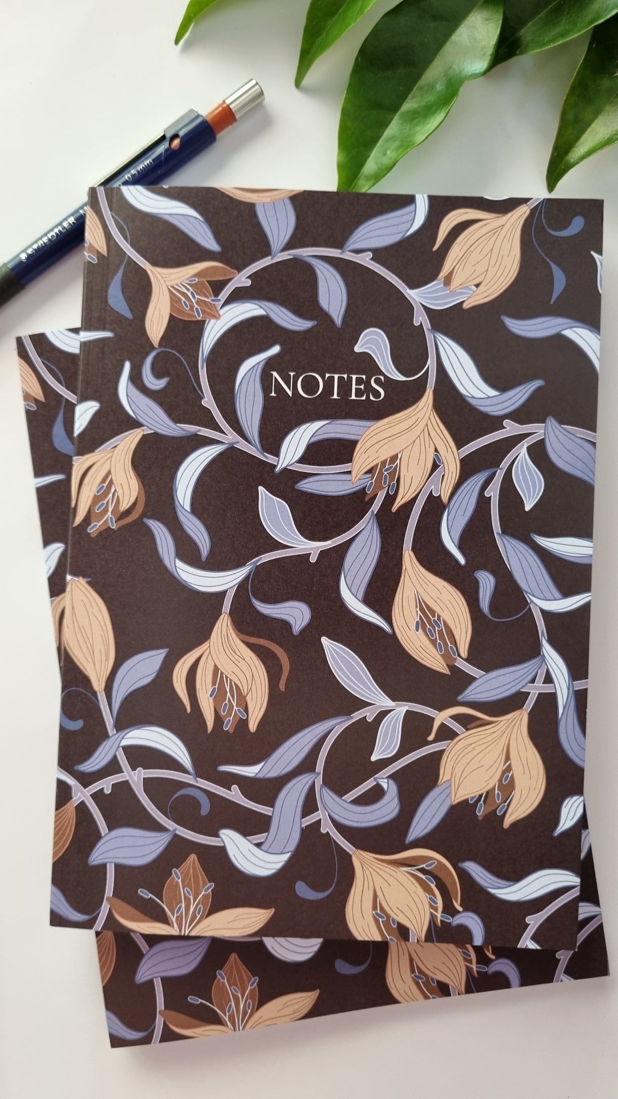 William Morris Inspired 76 Page A5 Lined Notebook