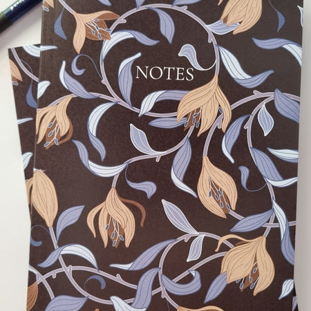 William Morris Inspired 76 Page A5 Lined Notebook