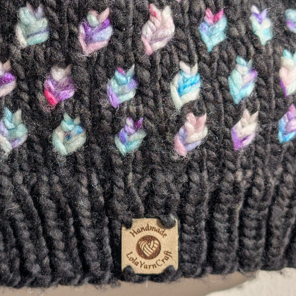 A New Leaf Beanie, Australian Merino Wool, Artisan hand dyed