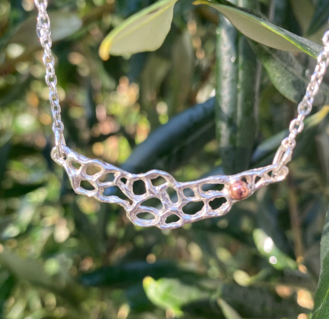 Delicate Strength Necklace | Handmade Sterling Silver & Copper