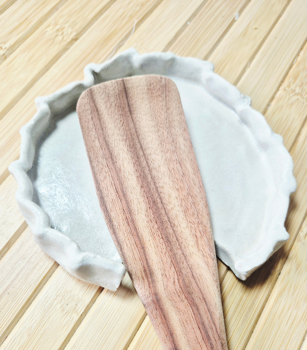 Elegant Pottery Spoon Rest
