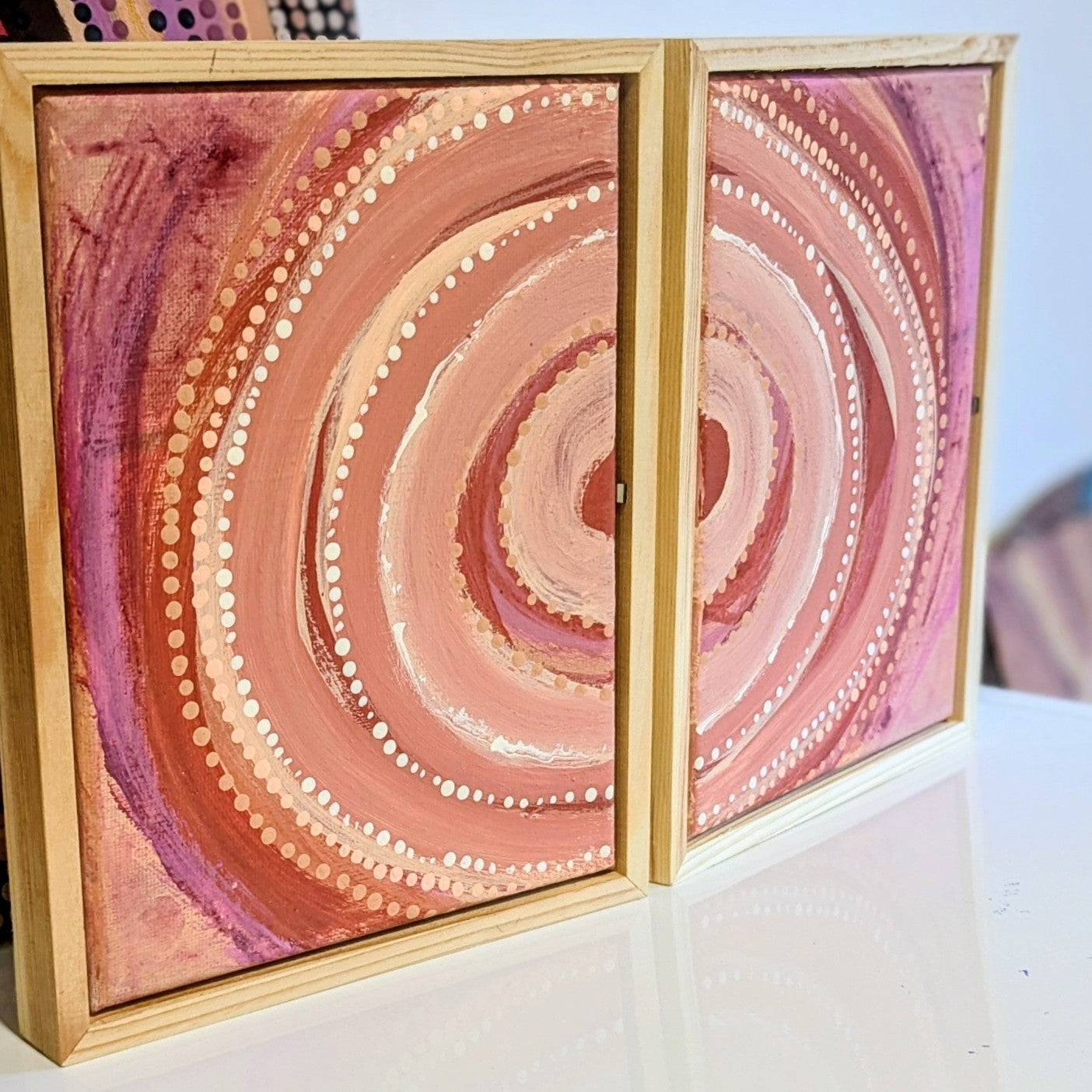 Small Framed Paintings - Original Acrylic on Canvas