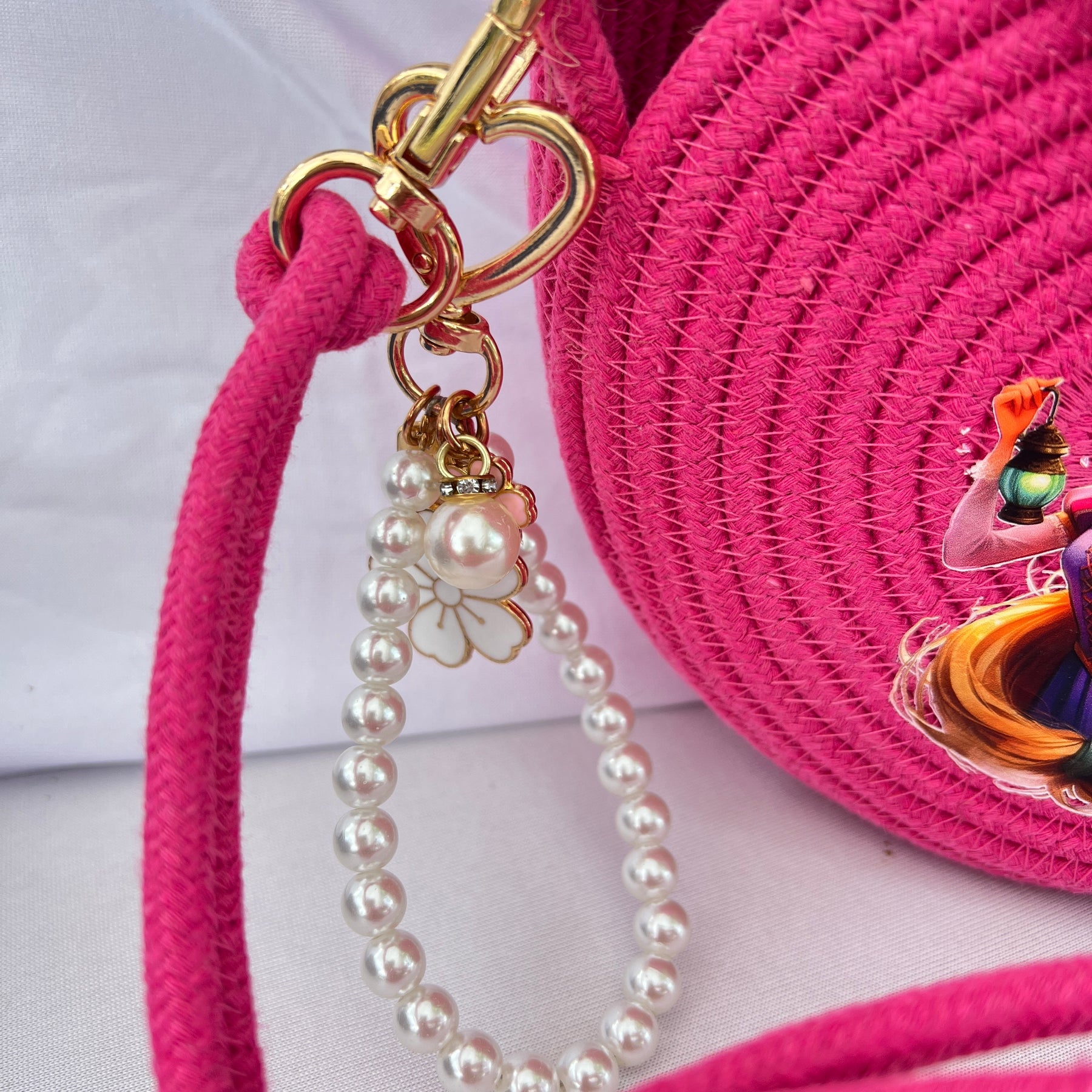 Handmade Pink Princess Crossbody Bag