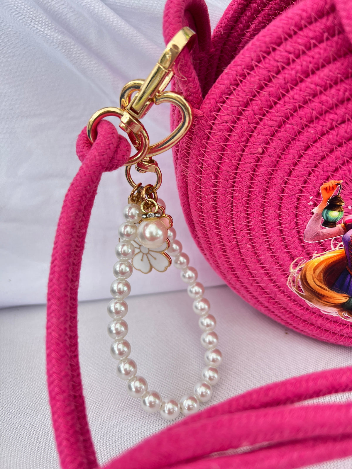 Handmade Pink Princess Crossbody Bag