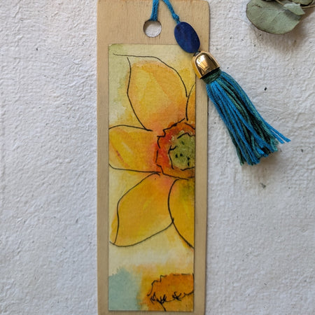 Hand painted Watercolour Bookmark | Original Botanical Artwork | Sustainable Handmade Gift