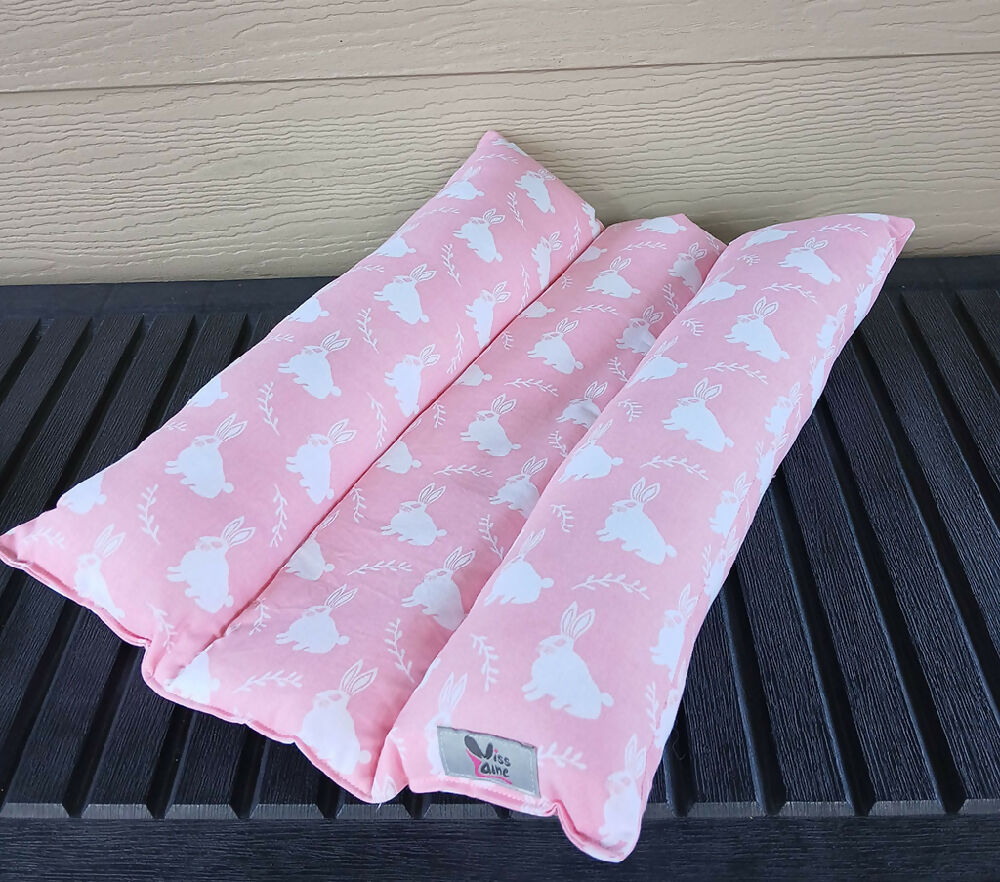 20250406_133100 Easter pink and white rabbit bunny bed 1