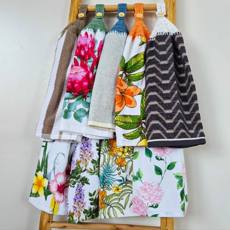 Kitchen Hand Towel | Hanging | Cotton | SINGLE LAYER | 9 Styles - 1-9