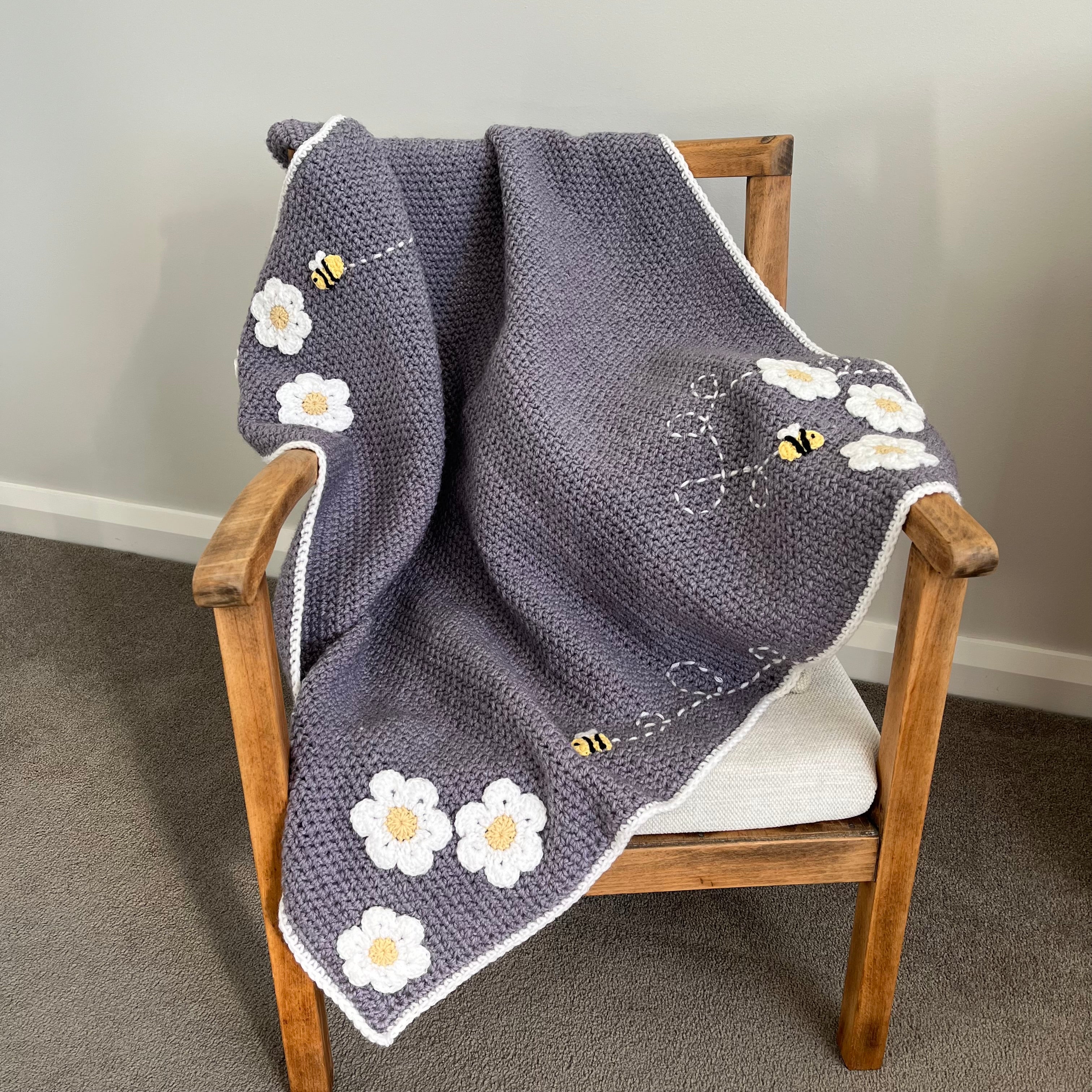 Daisy and Bee Blanket 🐝 🌼