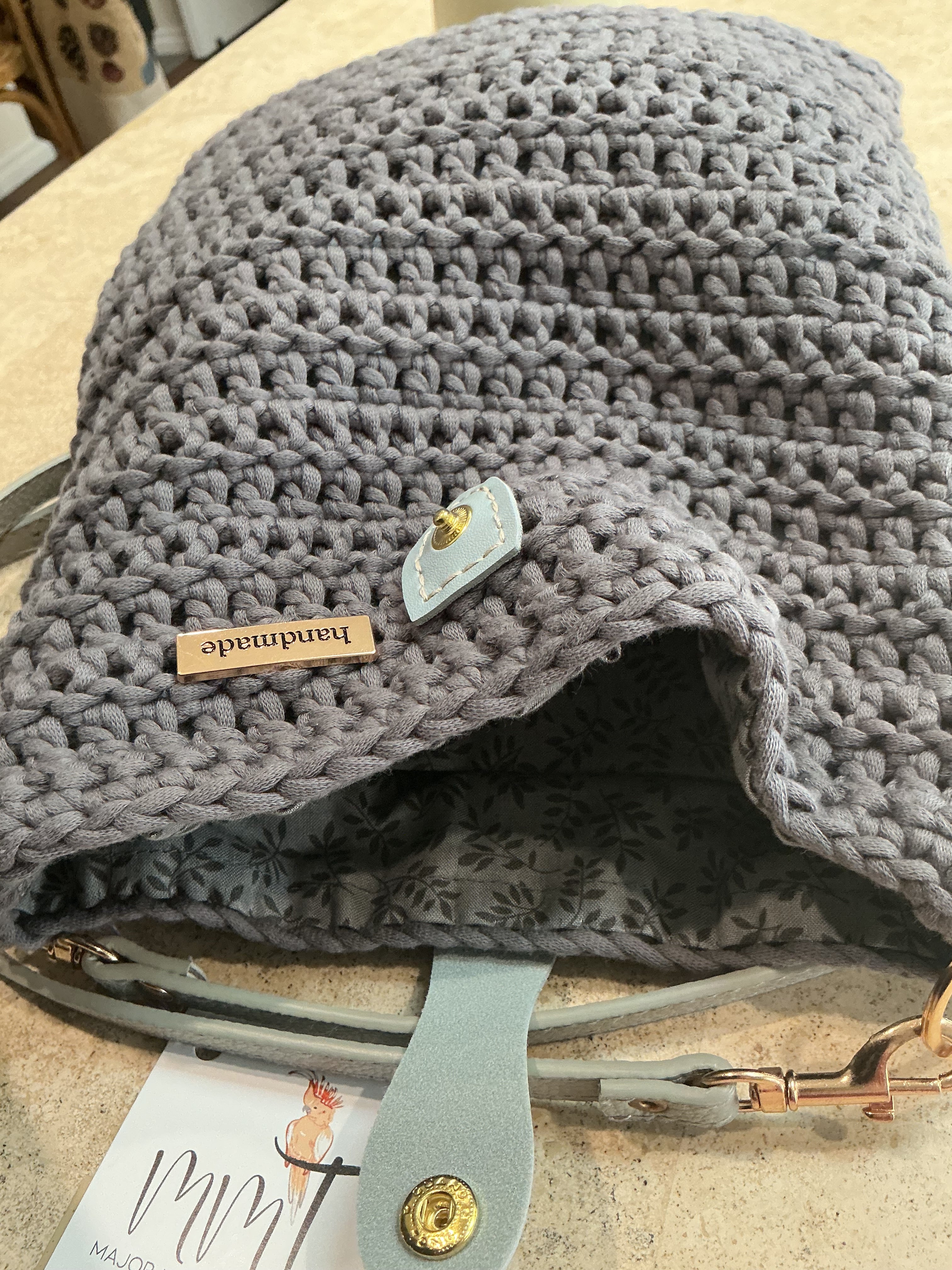 (Copy) Crossover body  /shoulder, crochet bag, cotton