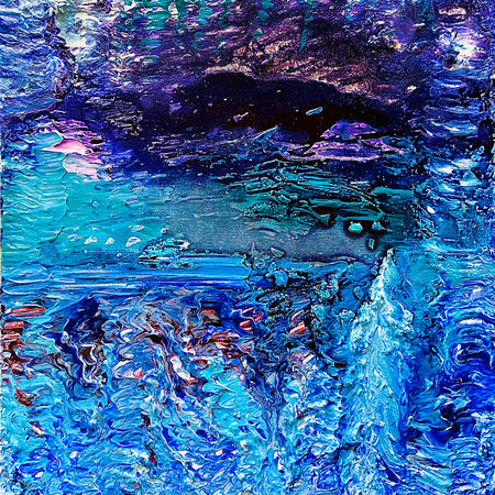 Uta: ORIGINAL CANVAS PAINTING 25.4x25.4x3.5cm by Margo Humphries